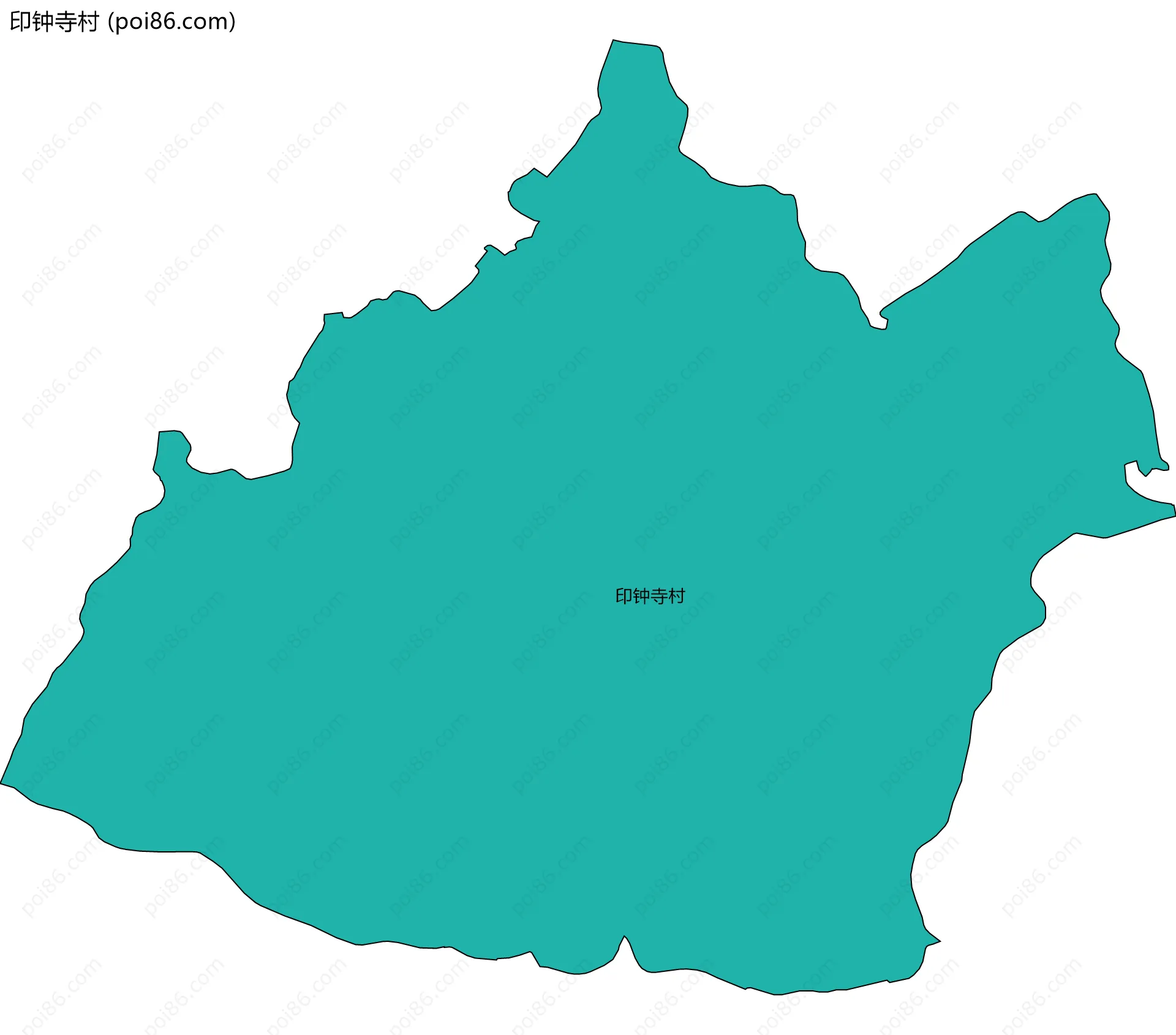 印钟寺村边界地图