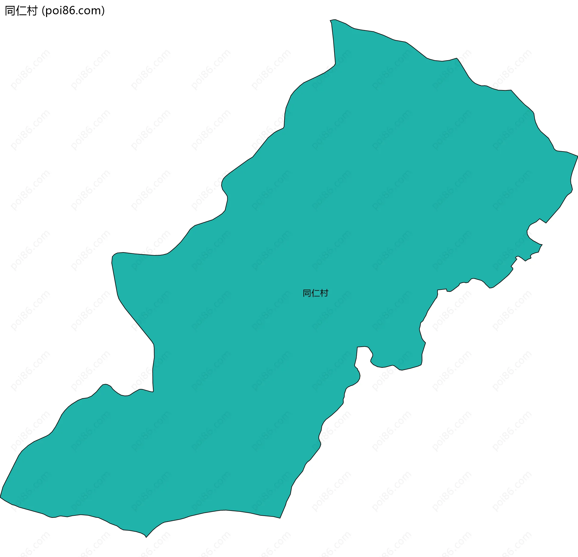 同仁村边界地图
