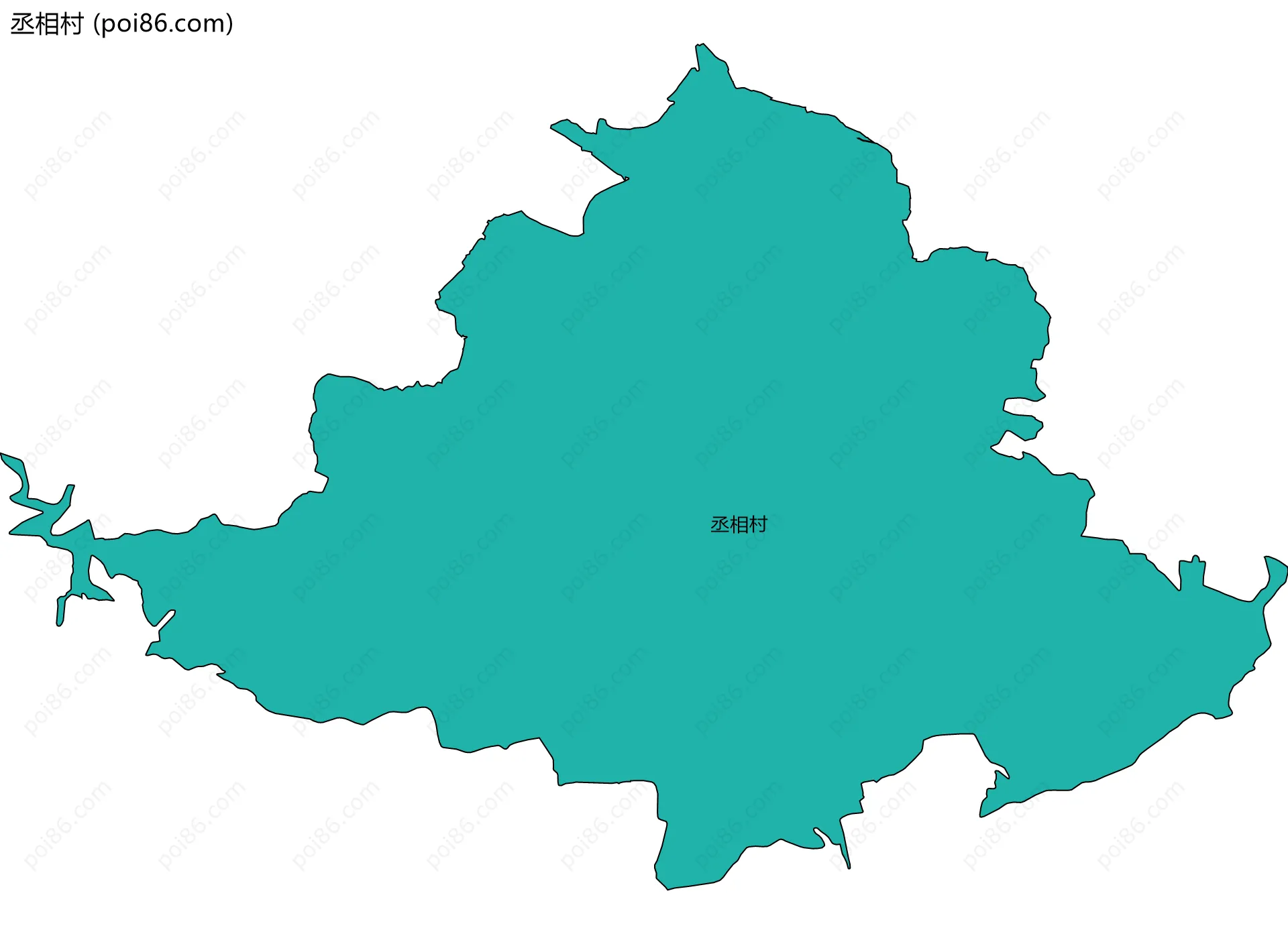 丞相村边界地图