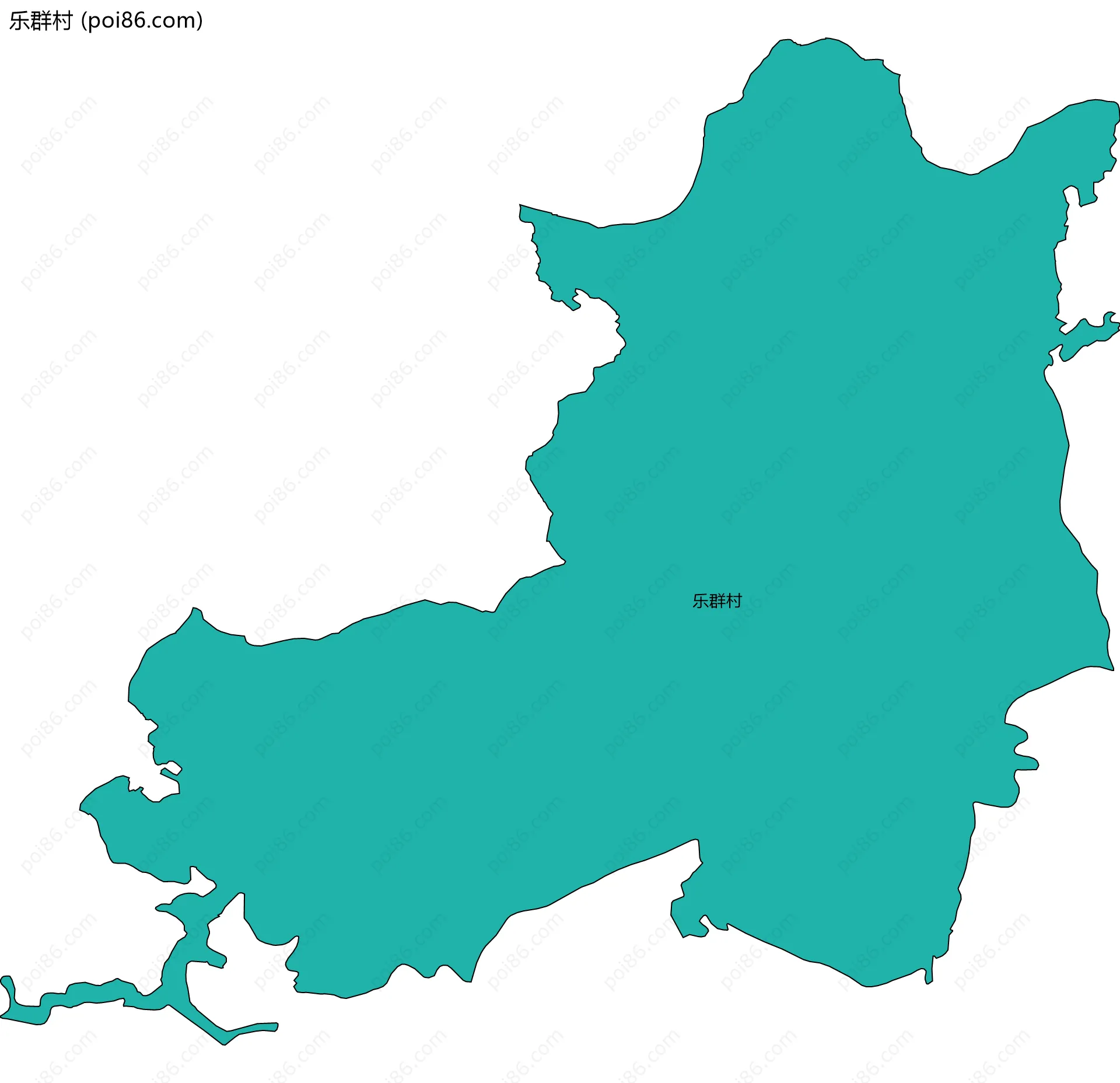 乐群村边界地图