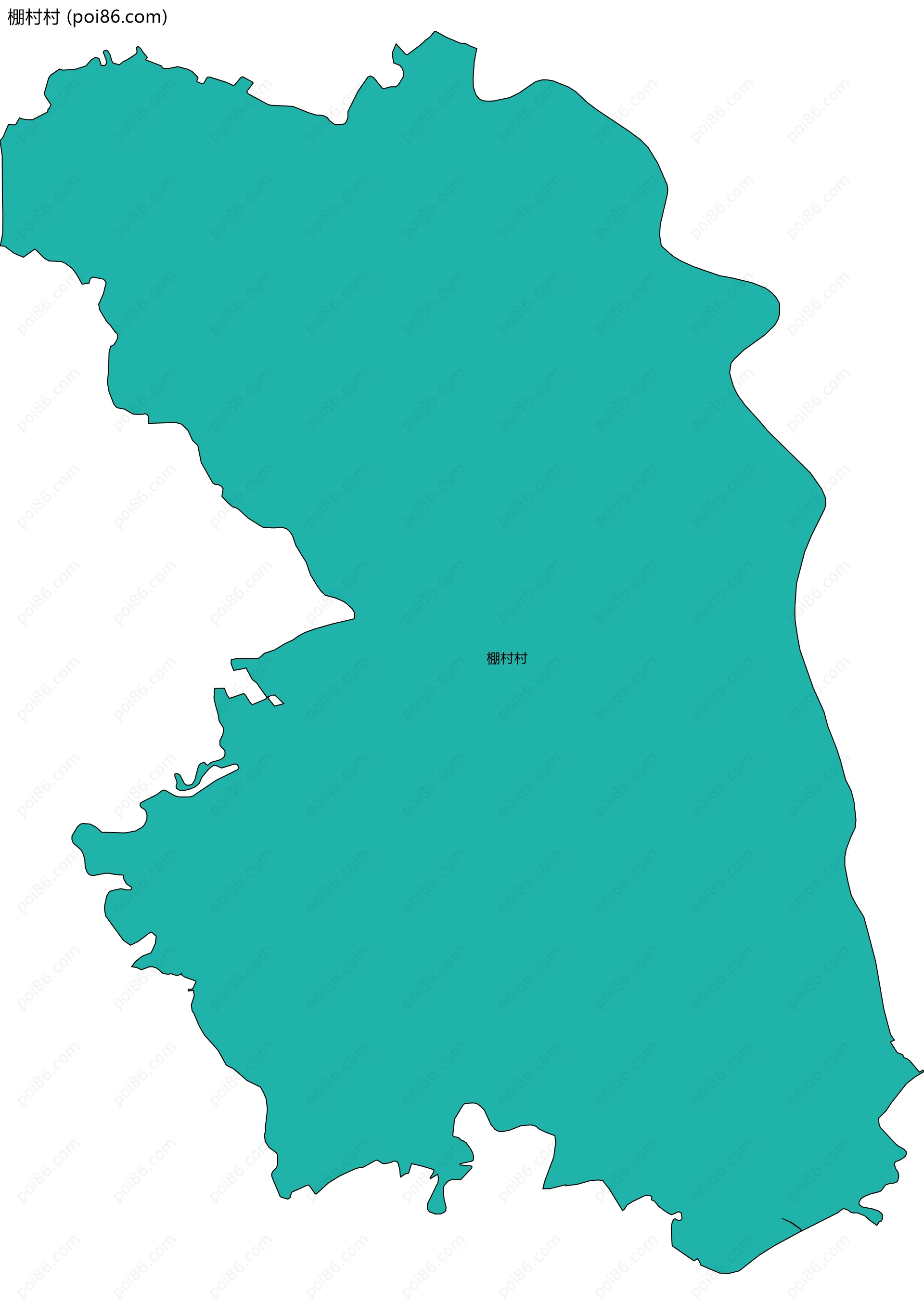 棚村村边界地图