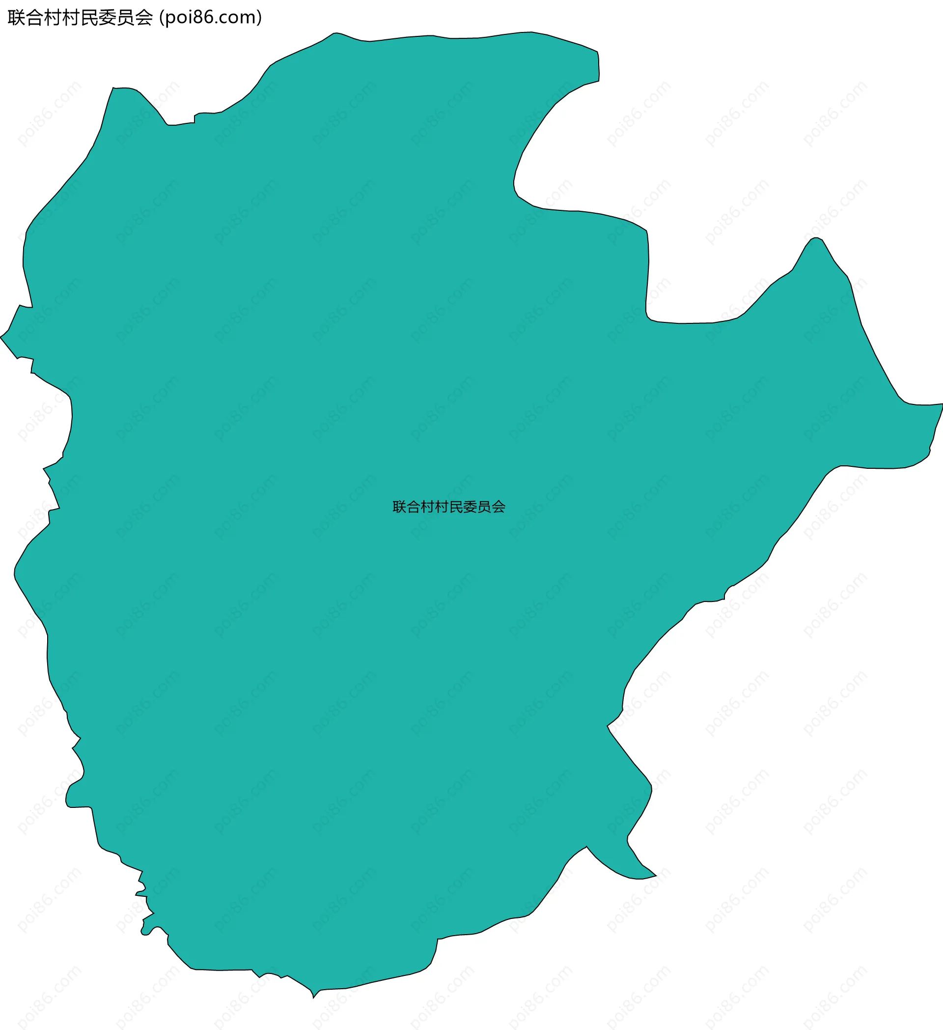 联合村村民委员会边界地图