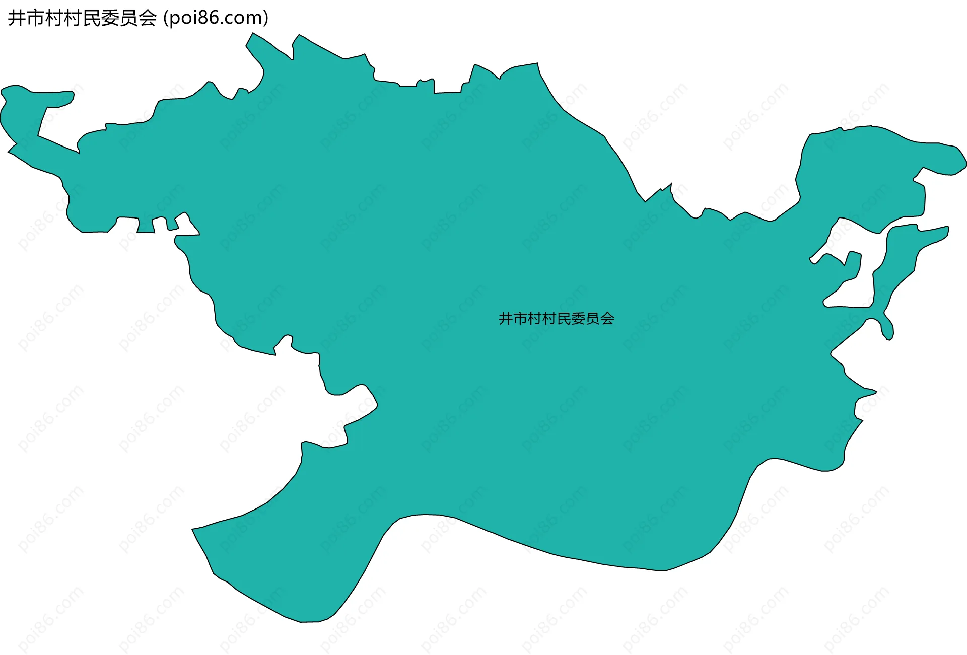 井市村村民委员会边界地图