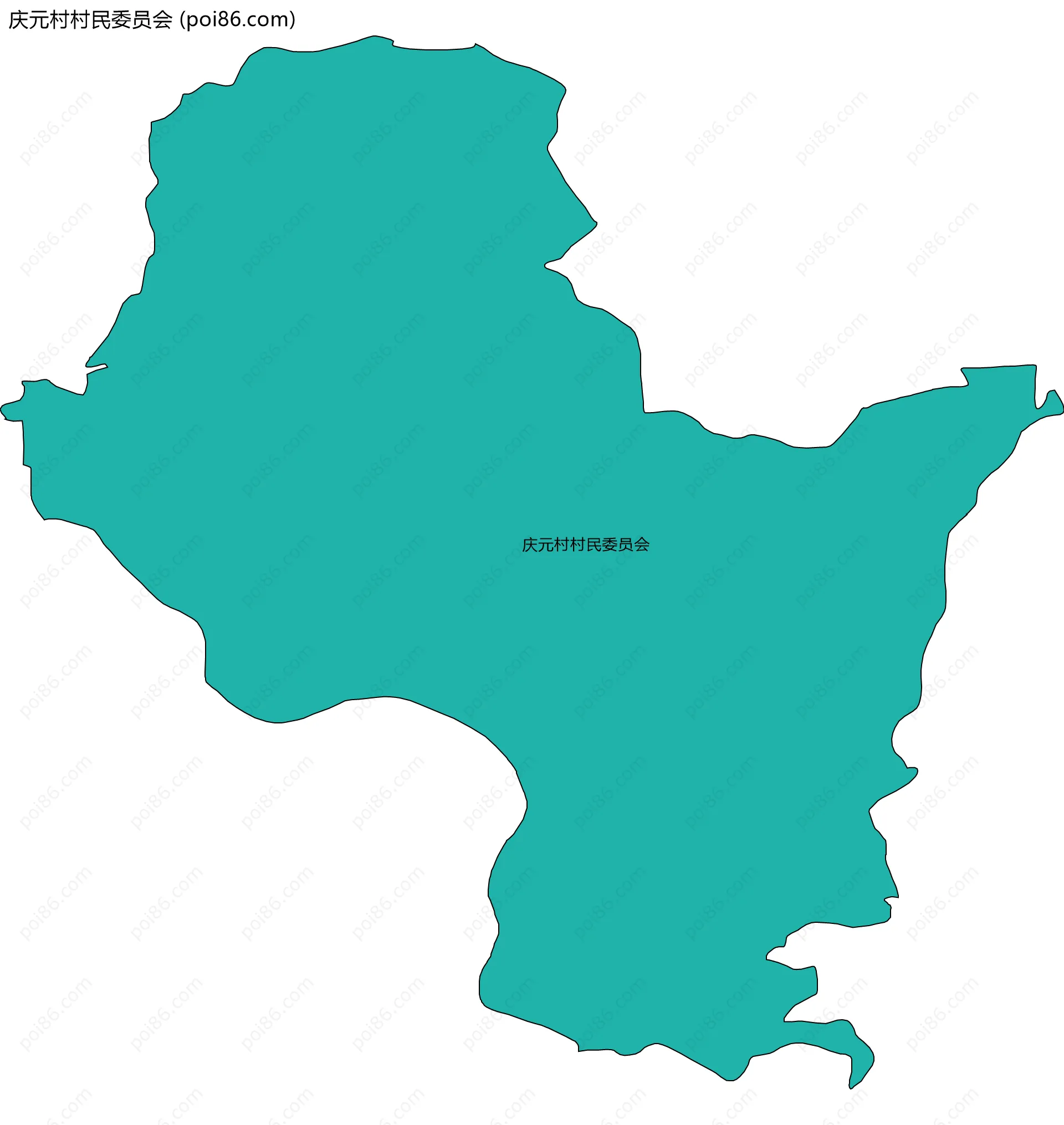 庆元村村民委员会边界地图
