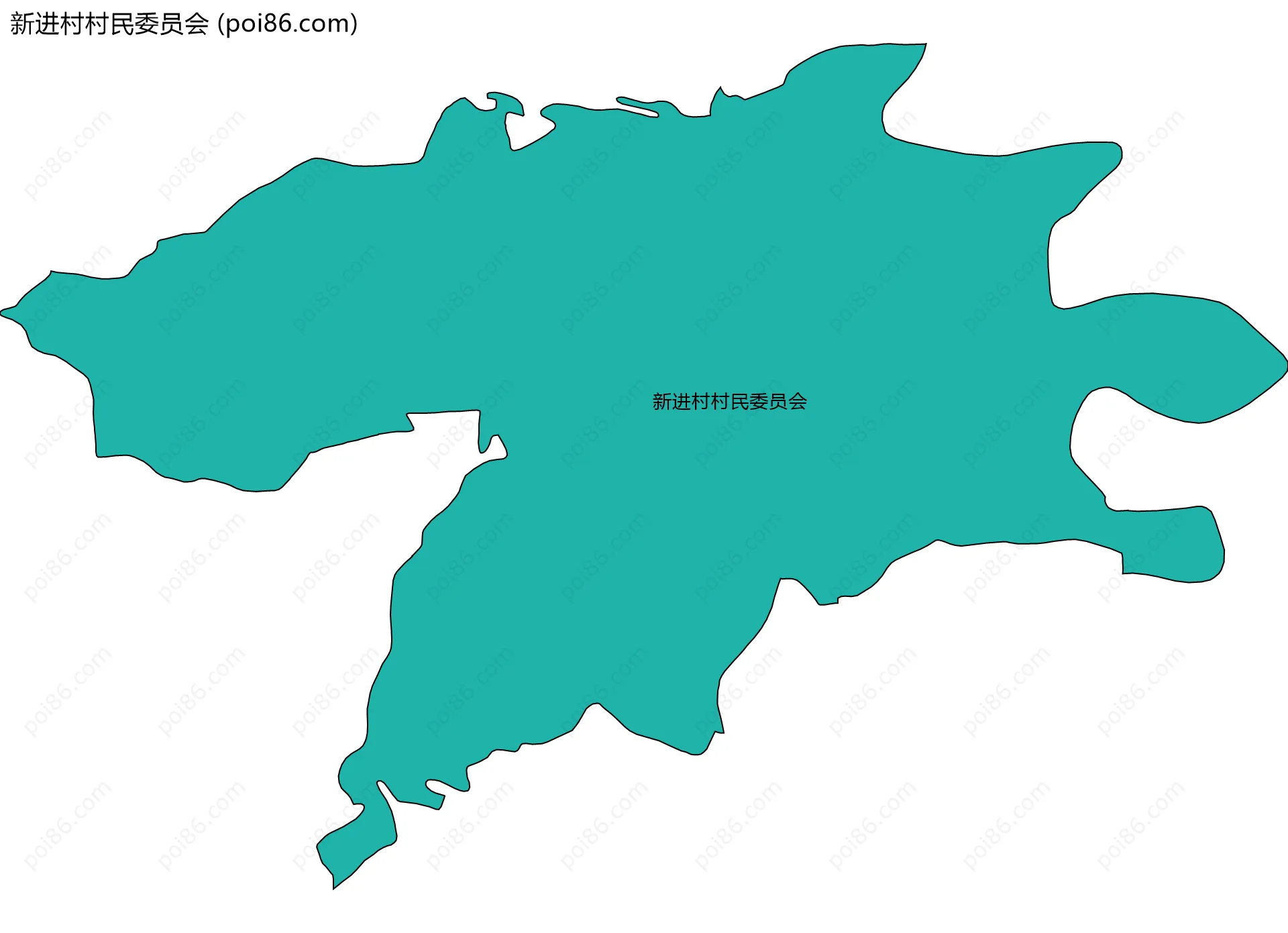 新进村村民委员会边界地图