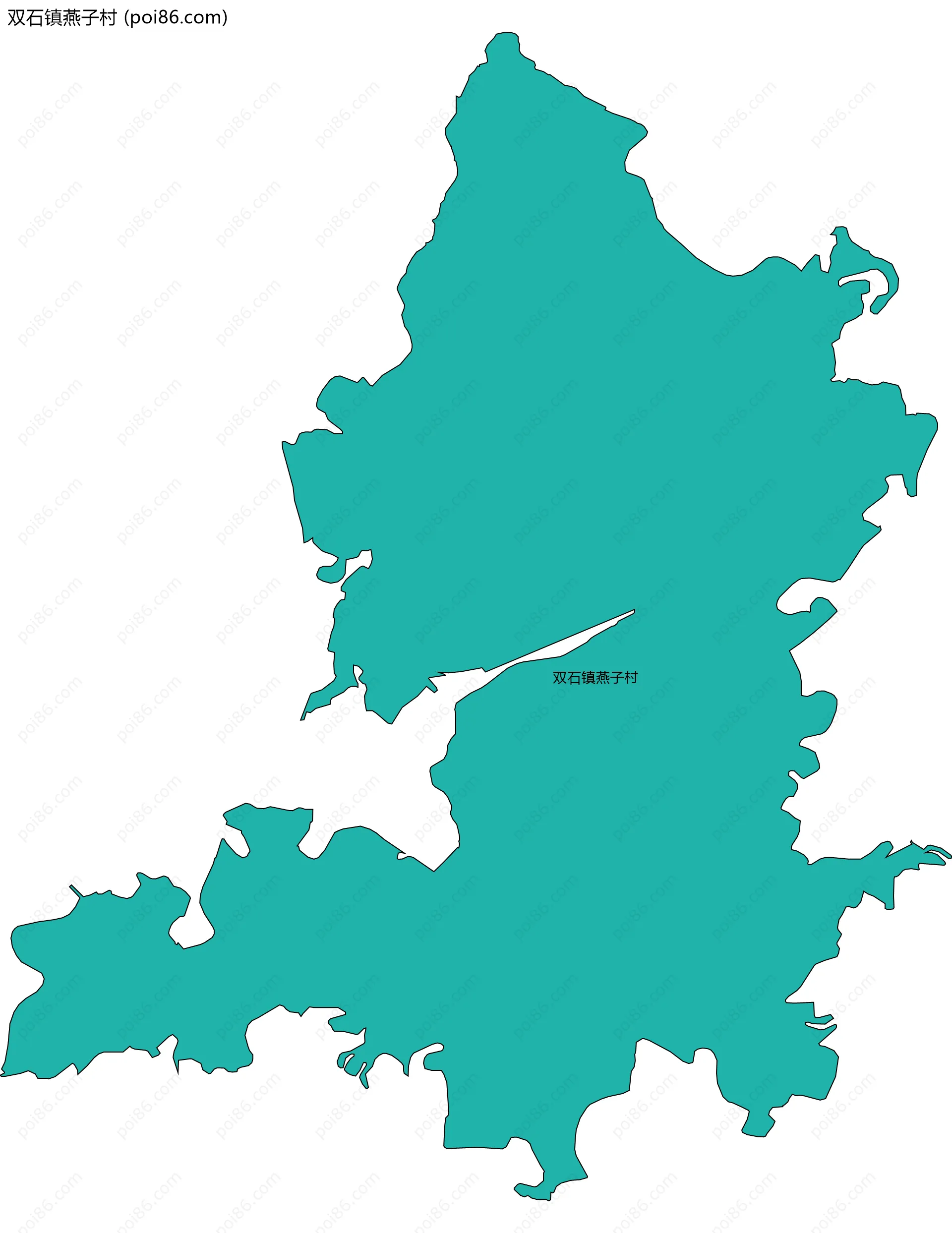 双石镇燕子村边界地图