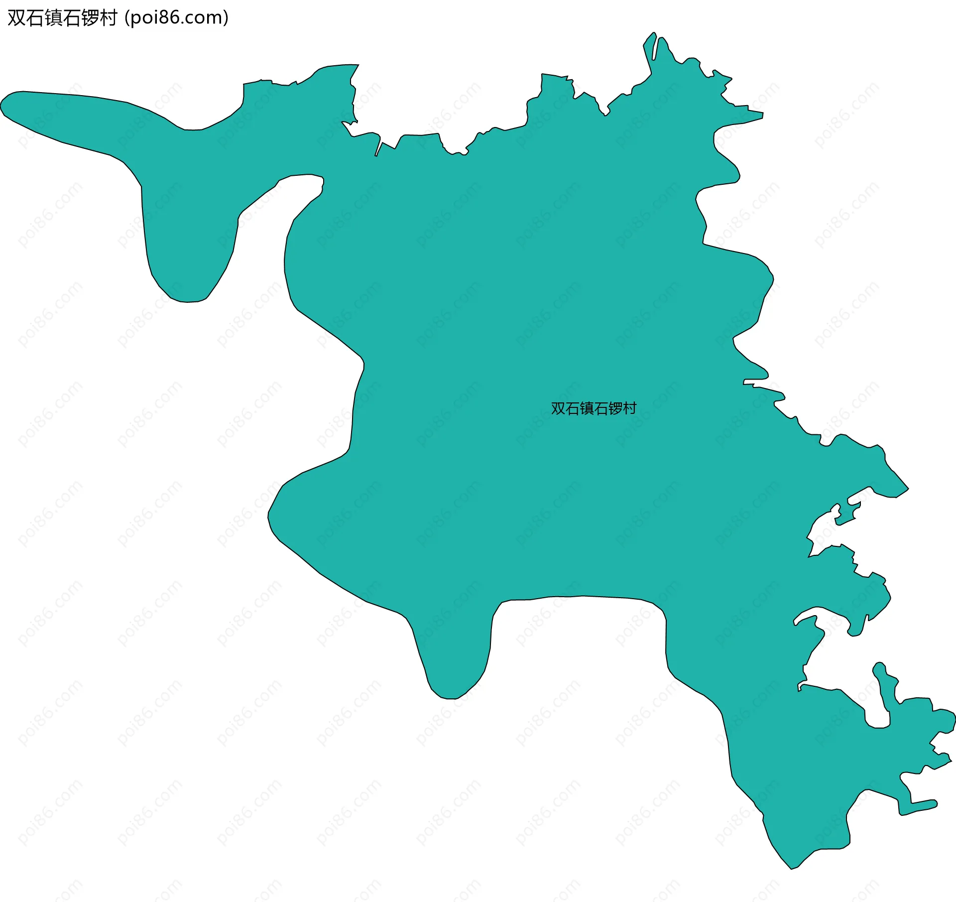 双石镇石锣村边界地图
