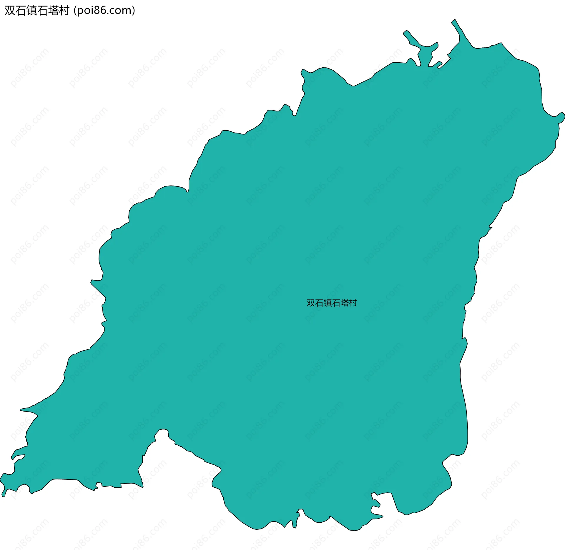 双石镇石塔村边界地图