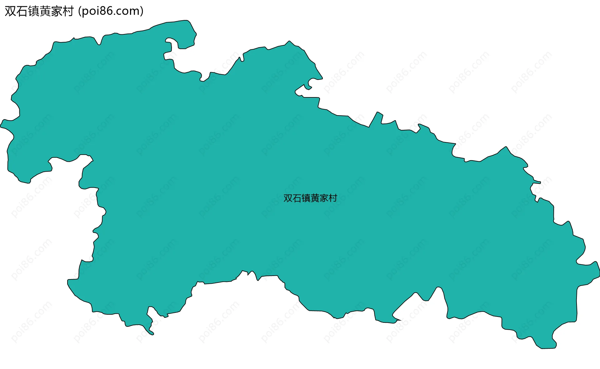 双石镇黄家村边界地图