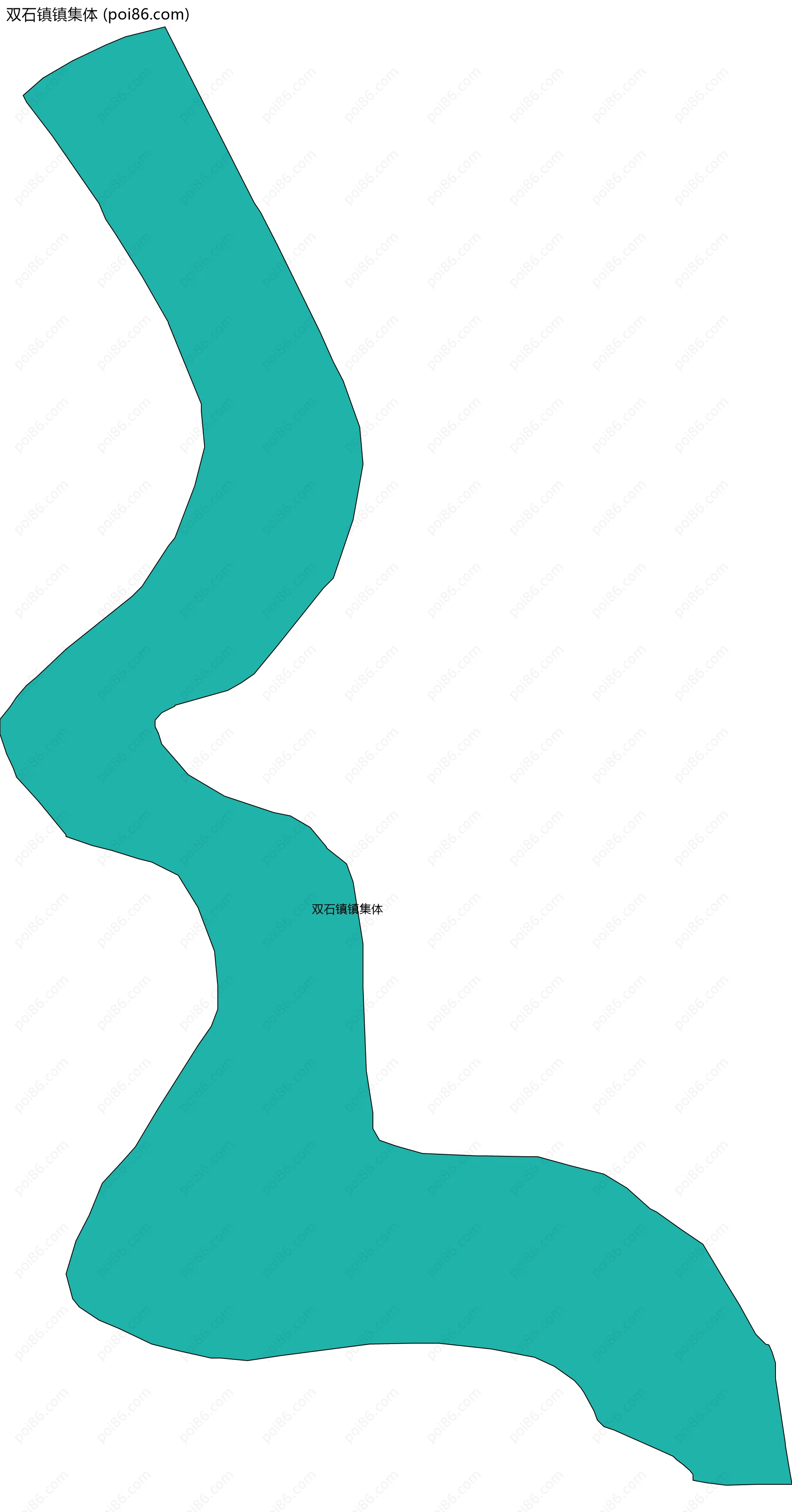 双石镇镇集体边界地图