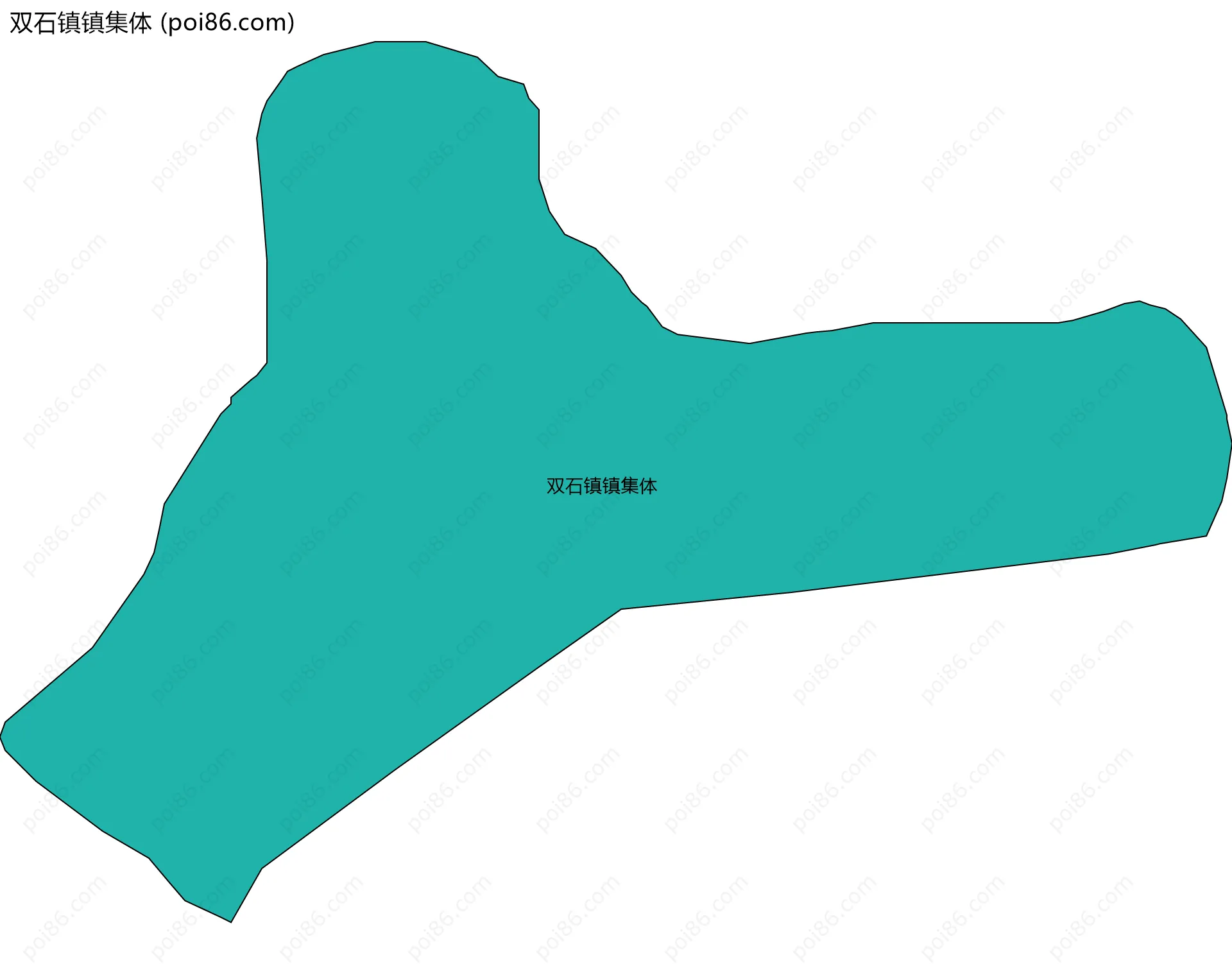 双石镇镇集体边界地图