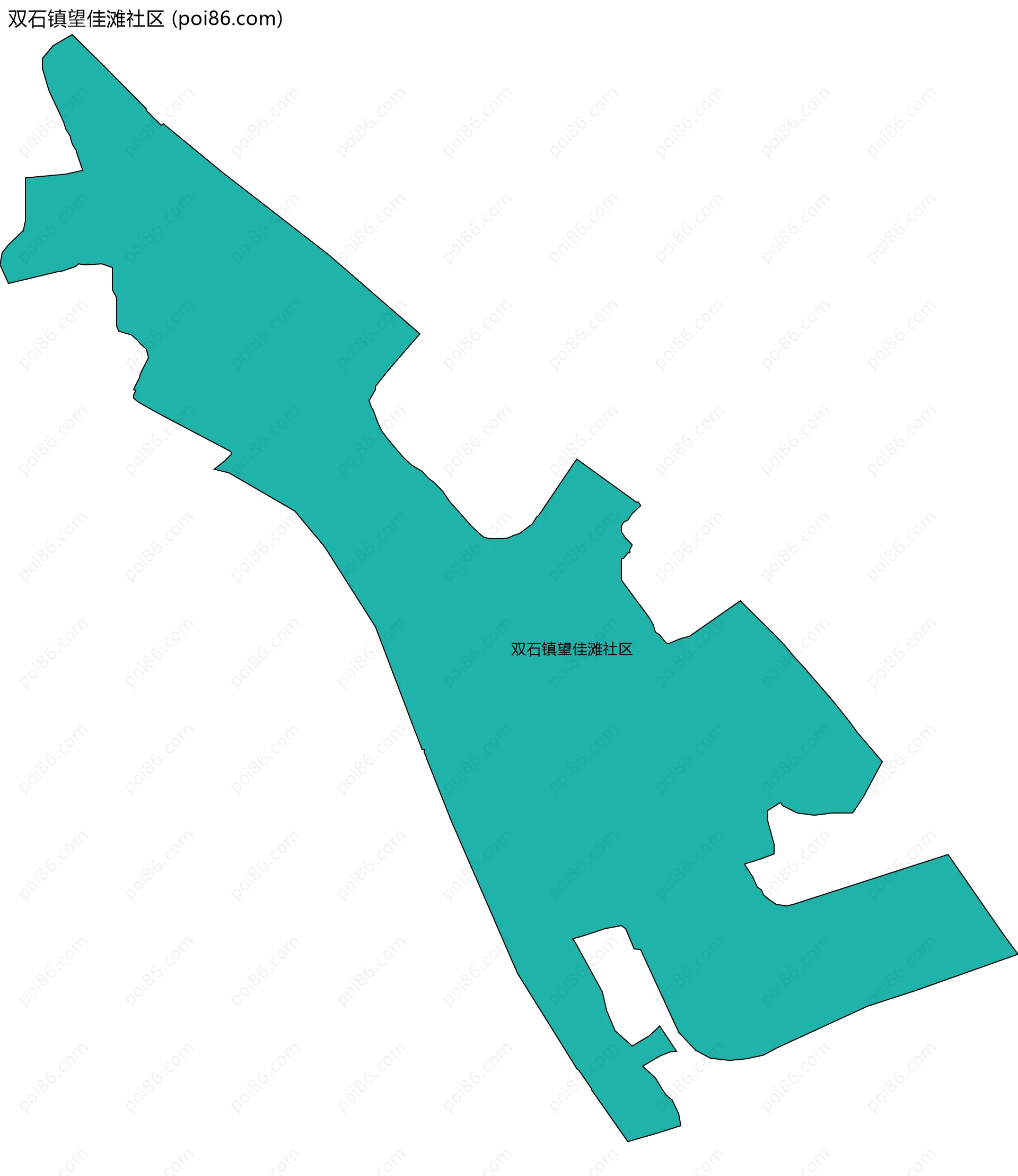 双石镇望佳滩社区边界地图