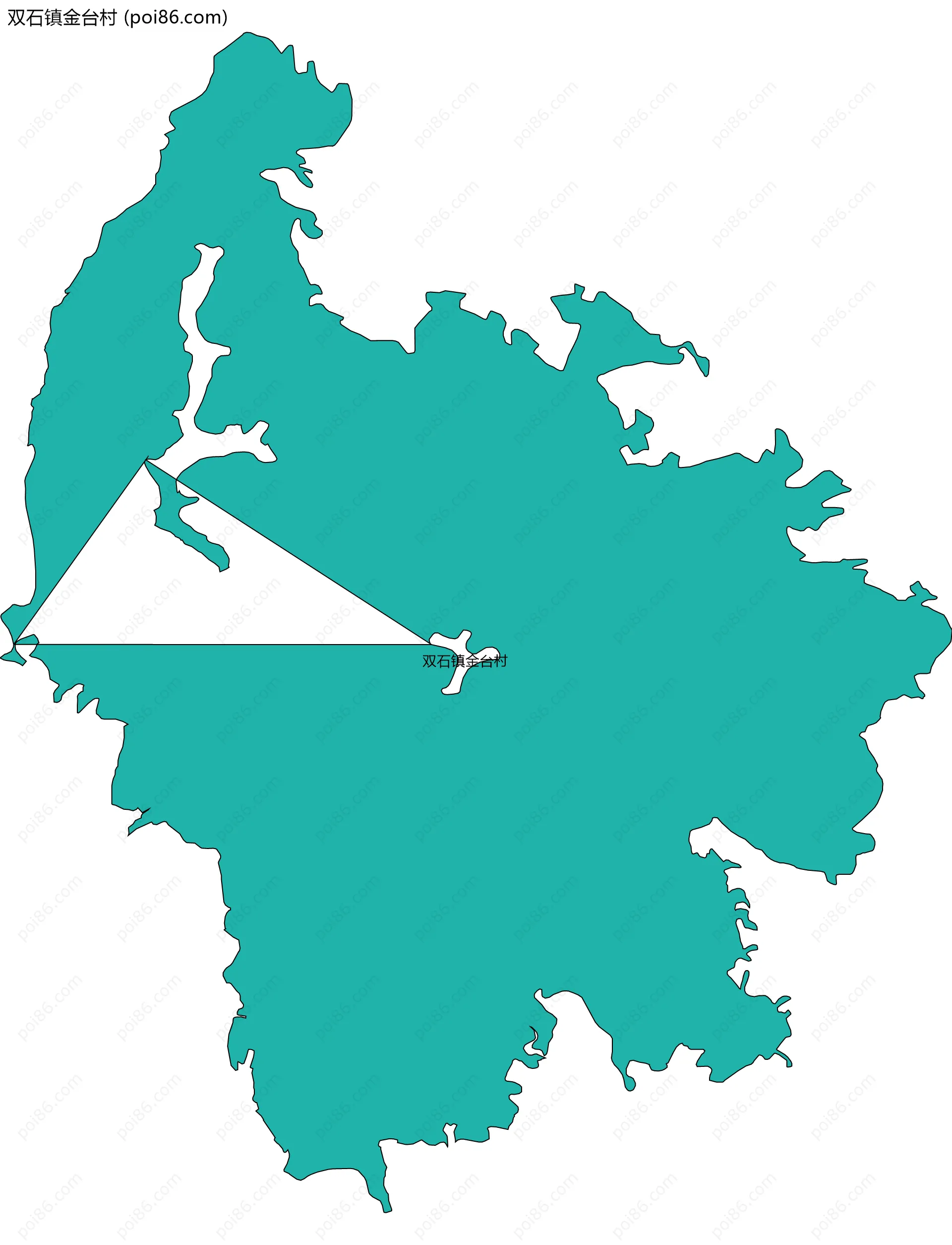 双石镇金台村边界地图