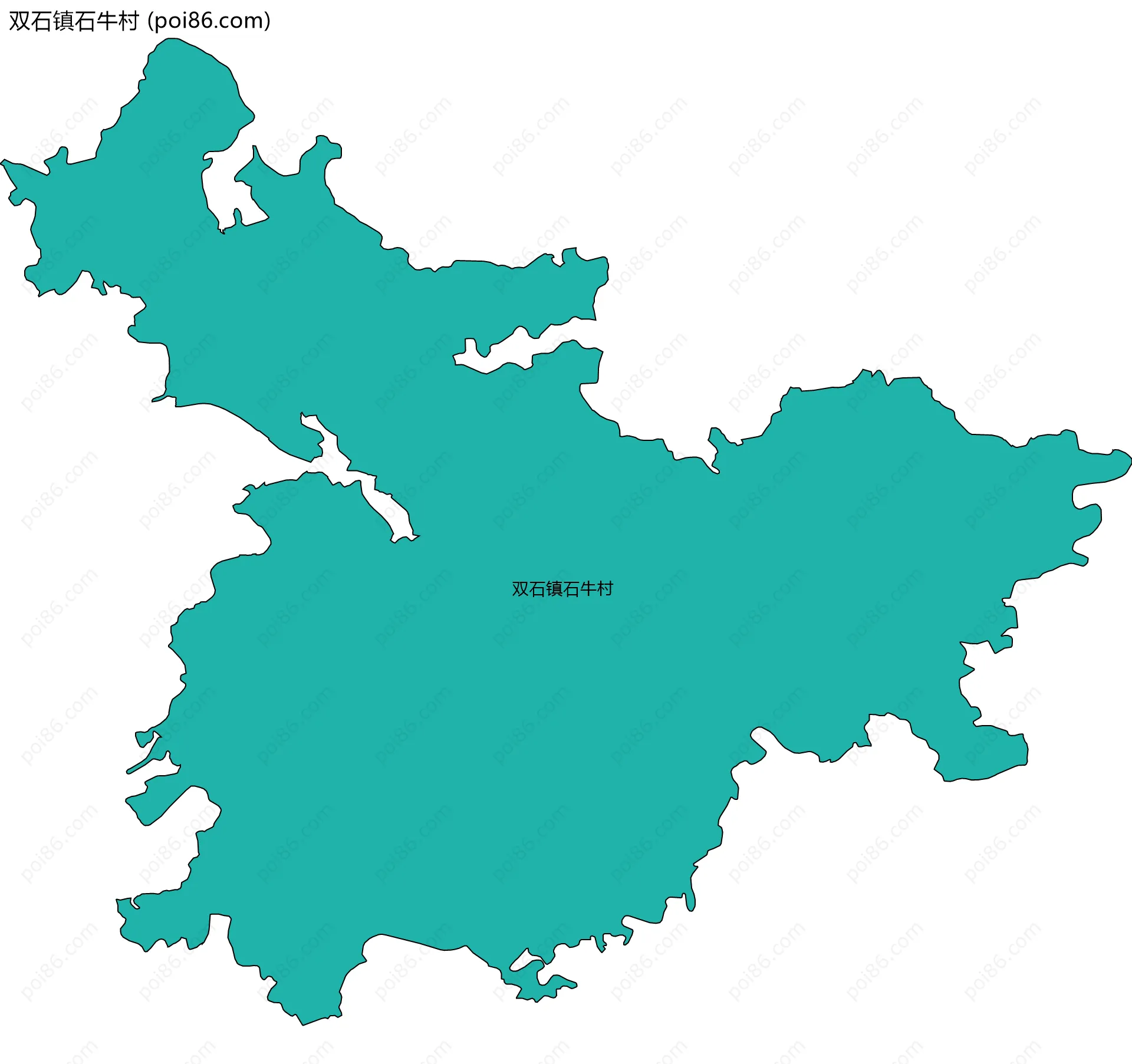 双石镇石牛村边界地图