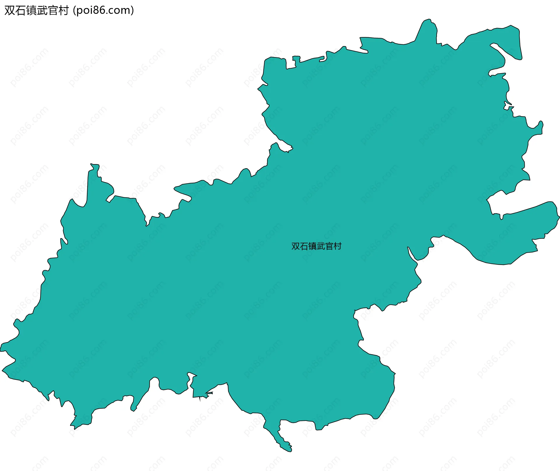 双石镇武官村边界地图