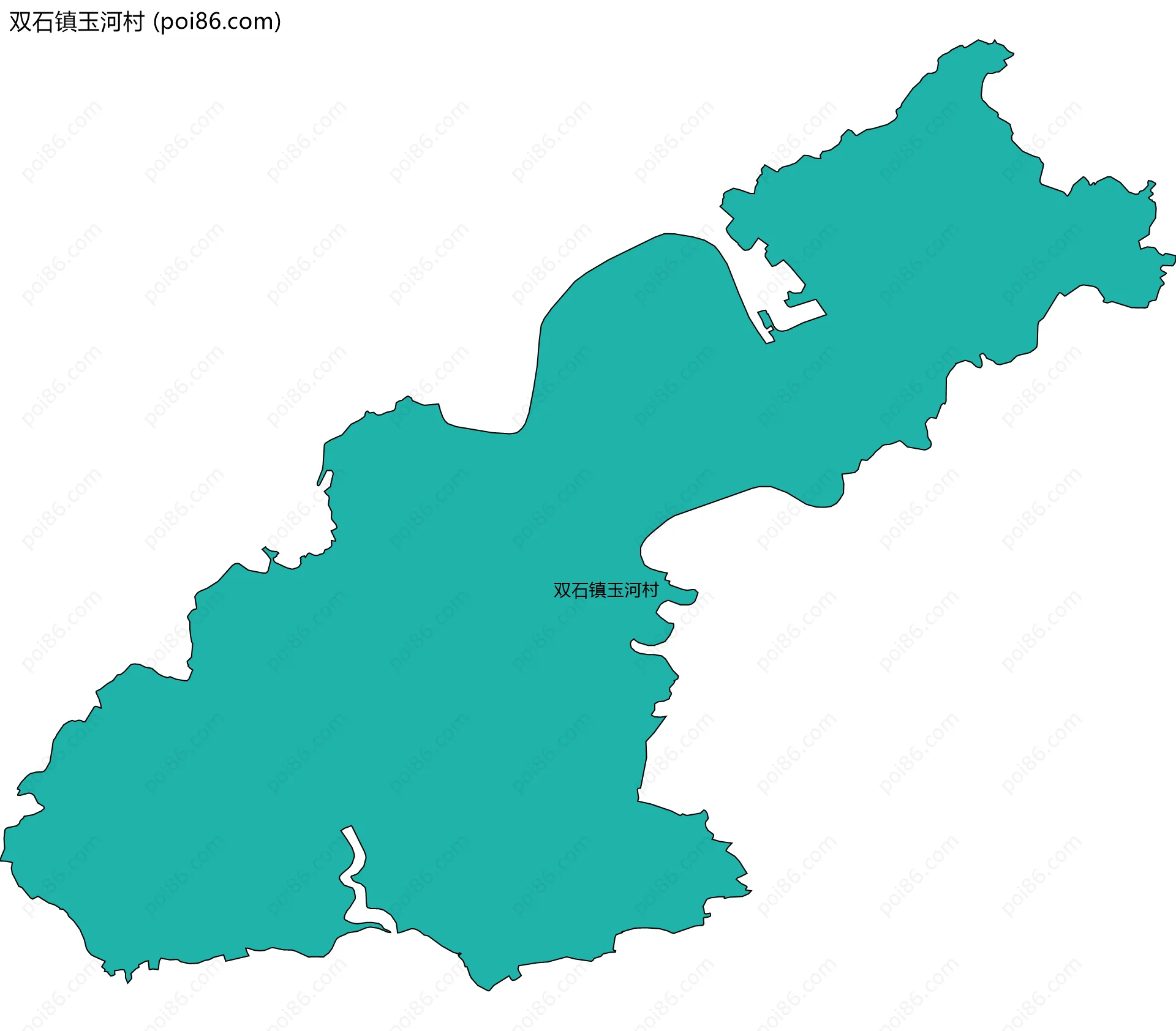 双石镇玉河村边界地图
