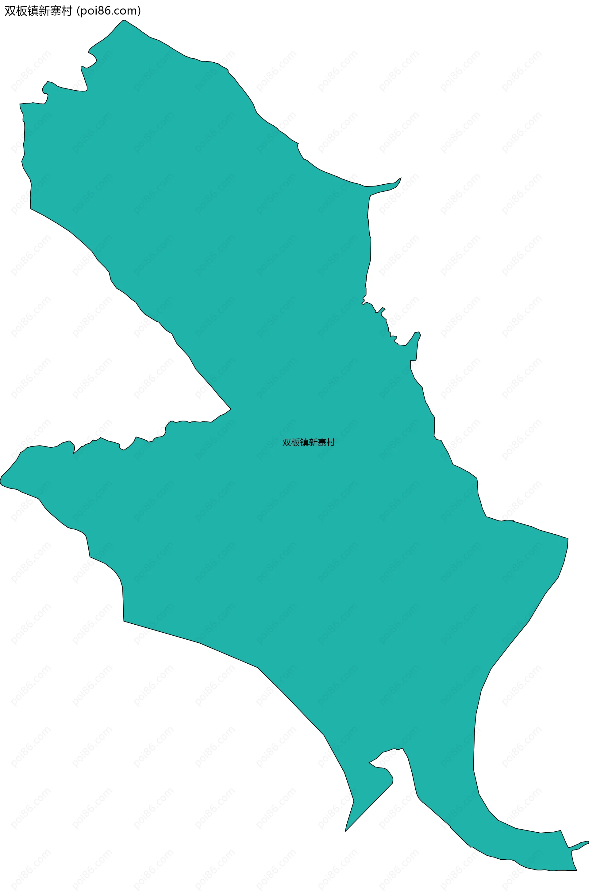 双板镇新寨村边界地图