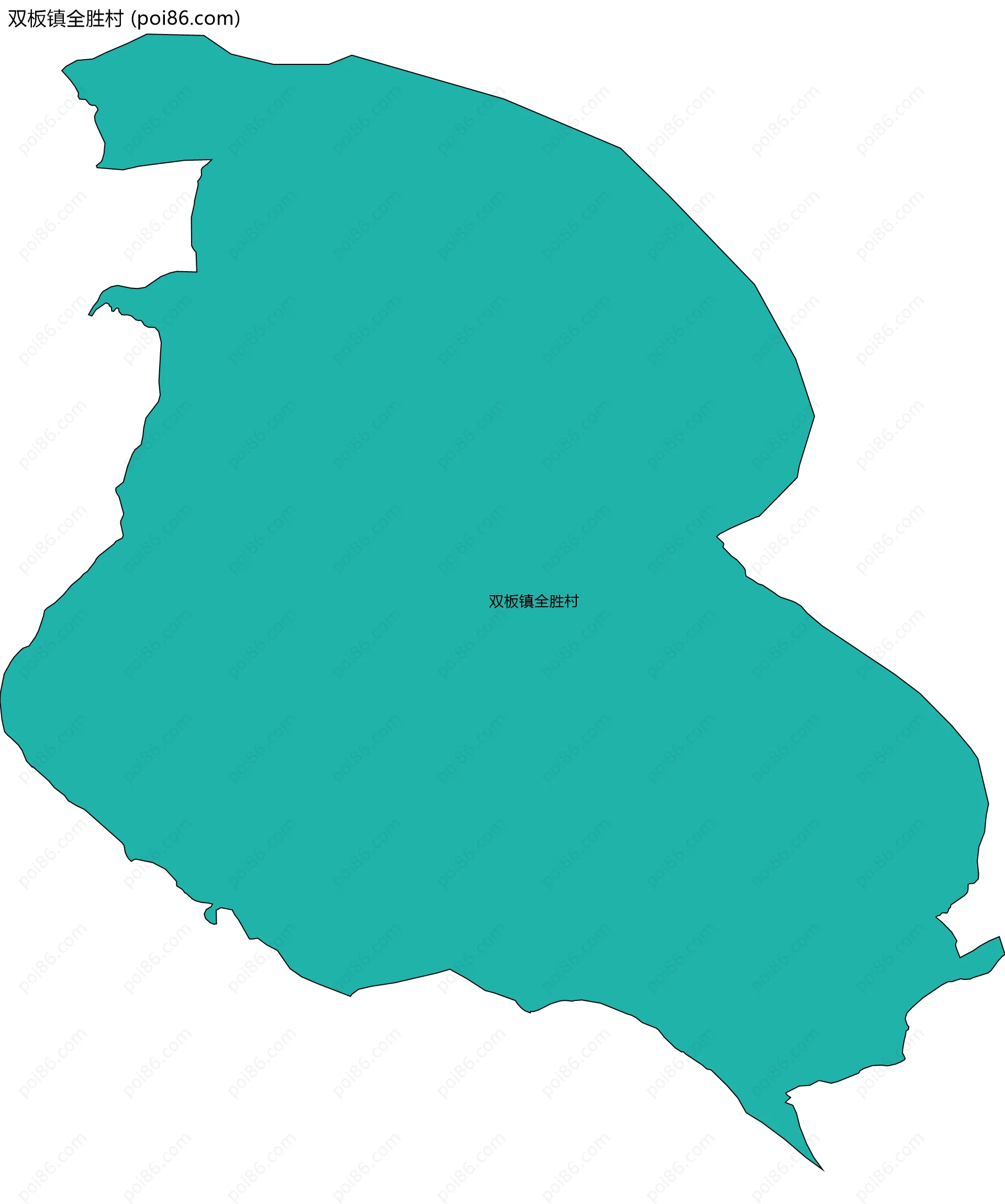 双板镇全胜村边界地图