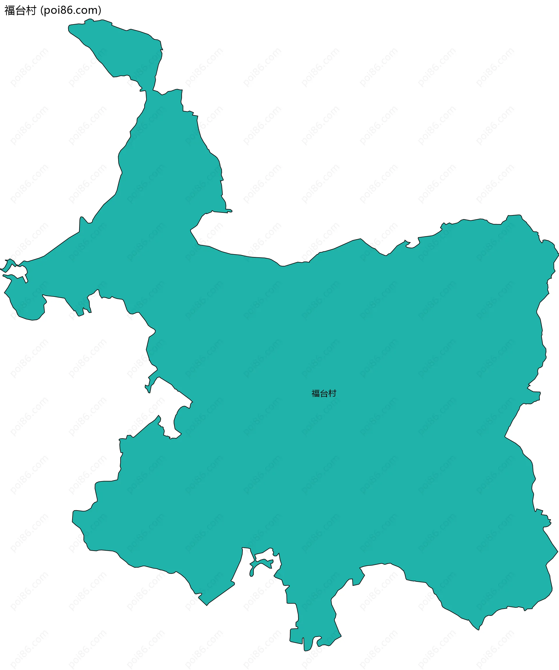 福台村边界地图