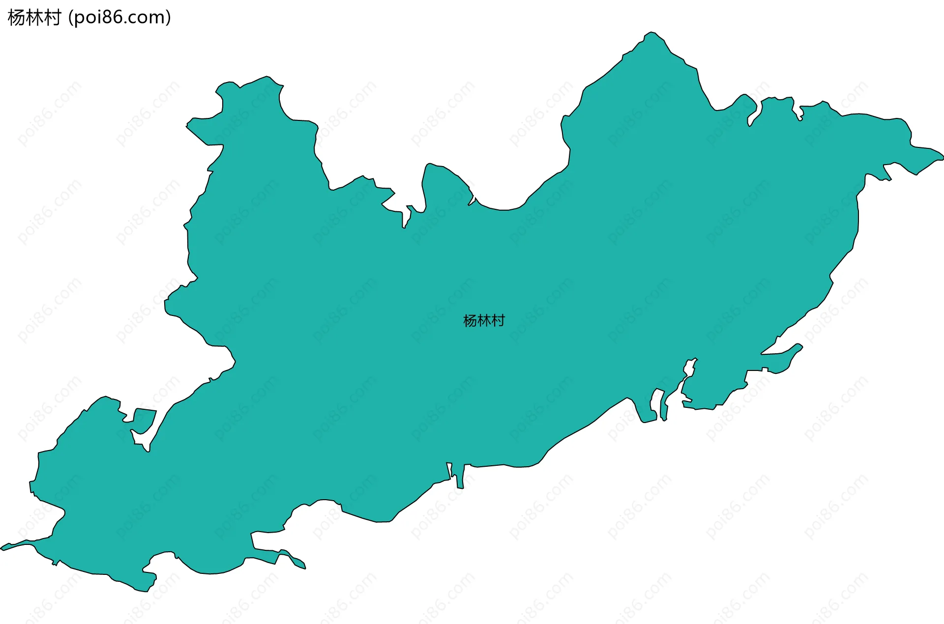 杨林村边界地图