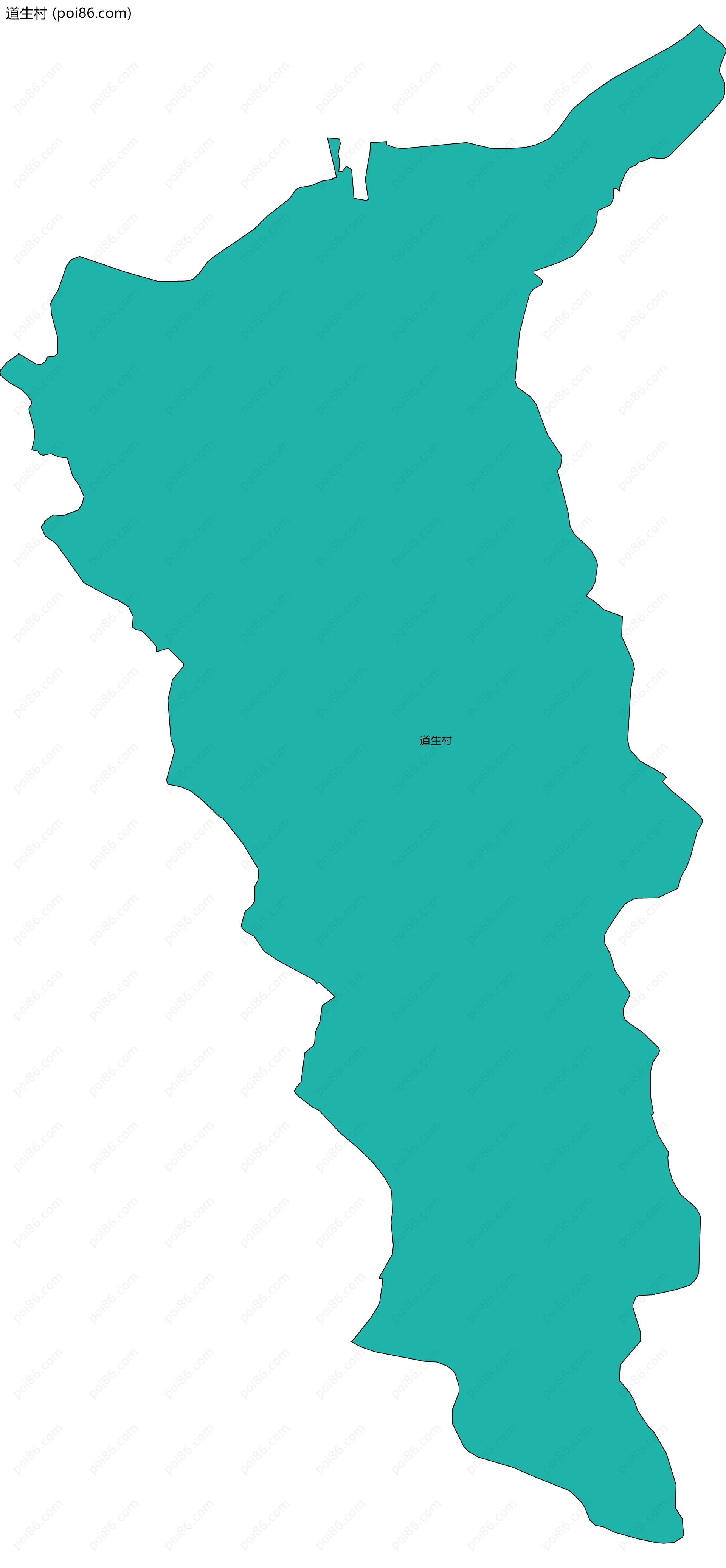 道生村边界地图