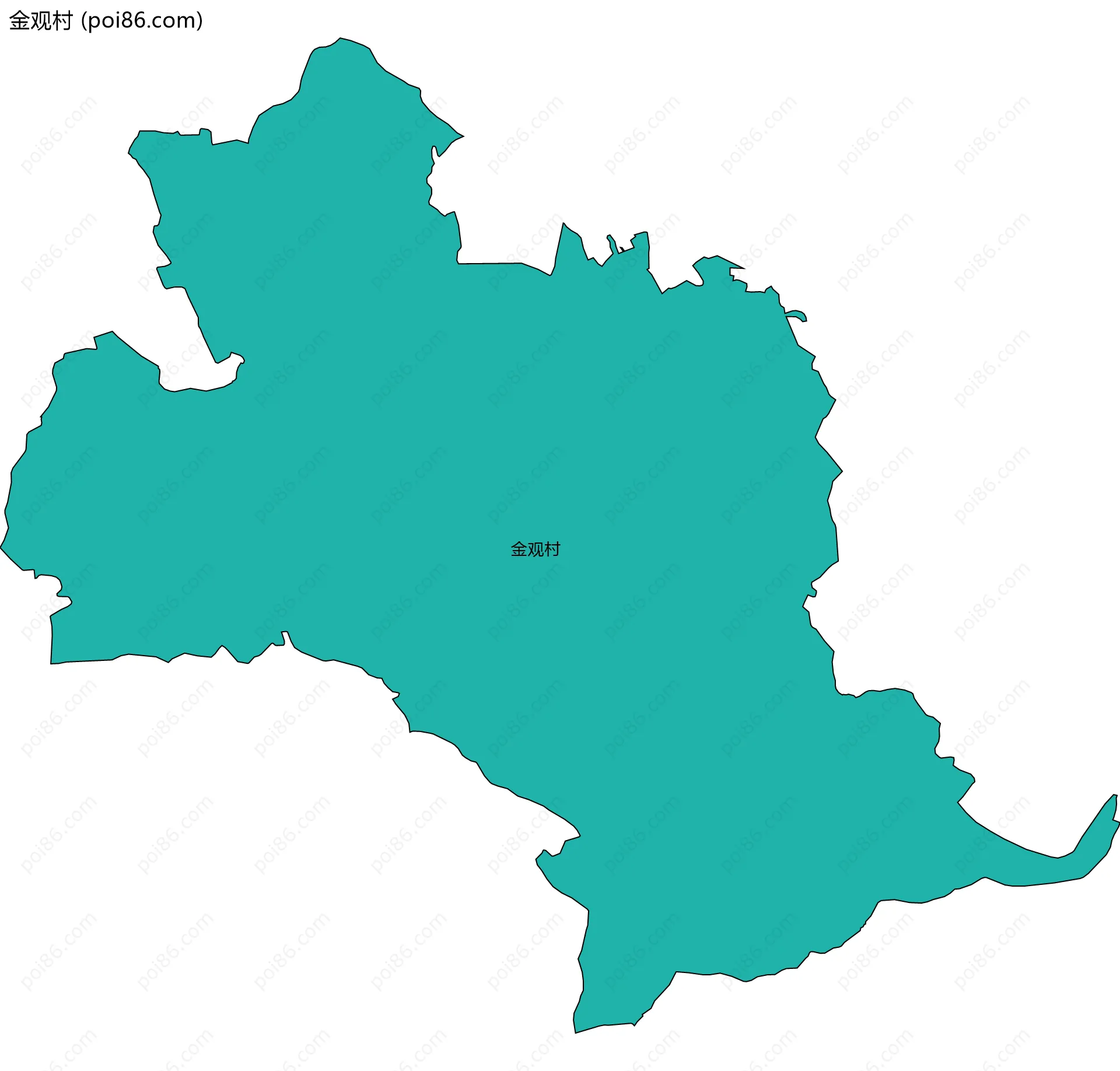 金观村边界地图