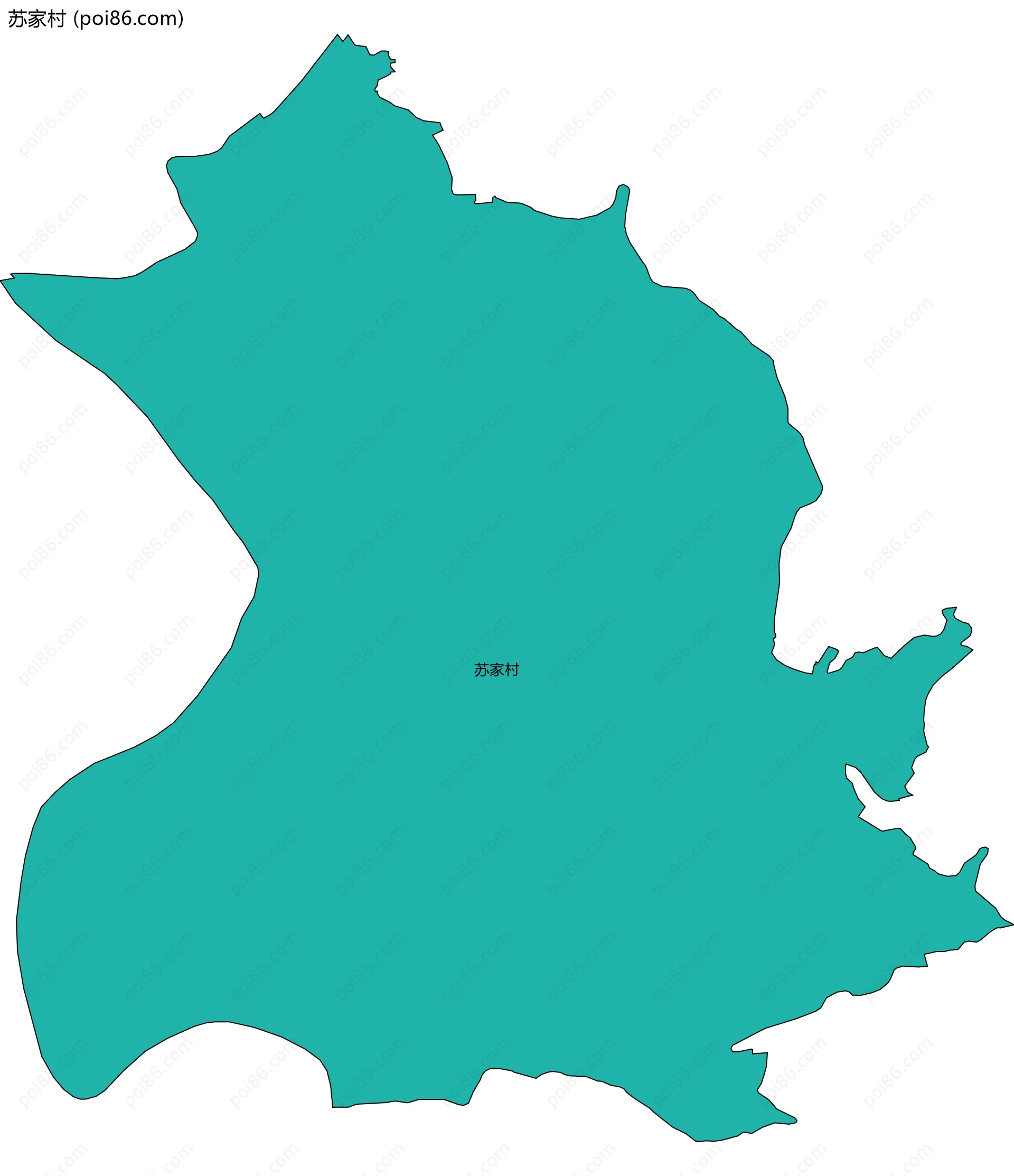 苏家村边界地图