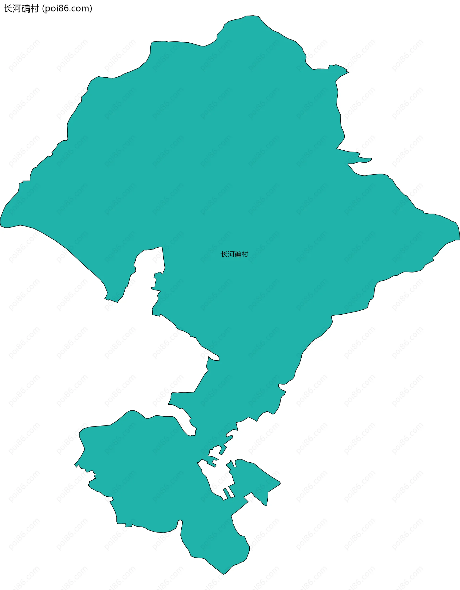 长河碥村边界地图