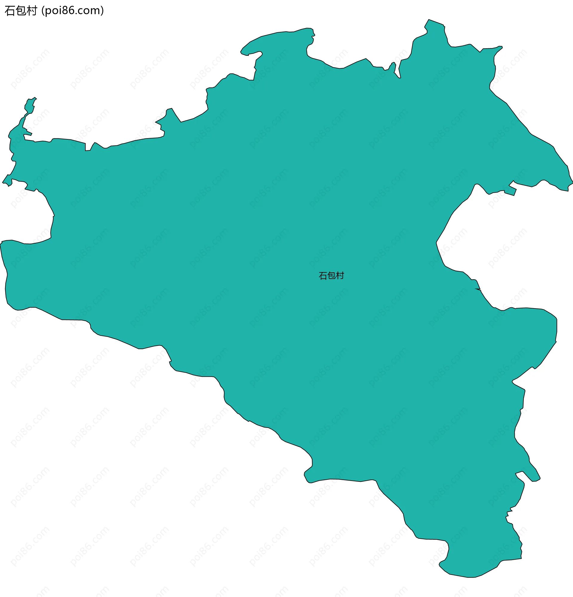 石包村边界地图