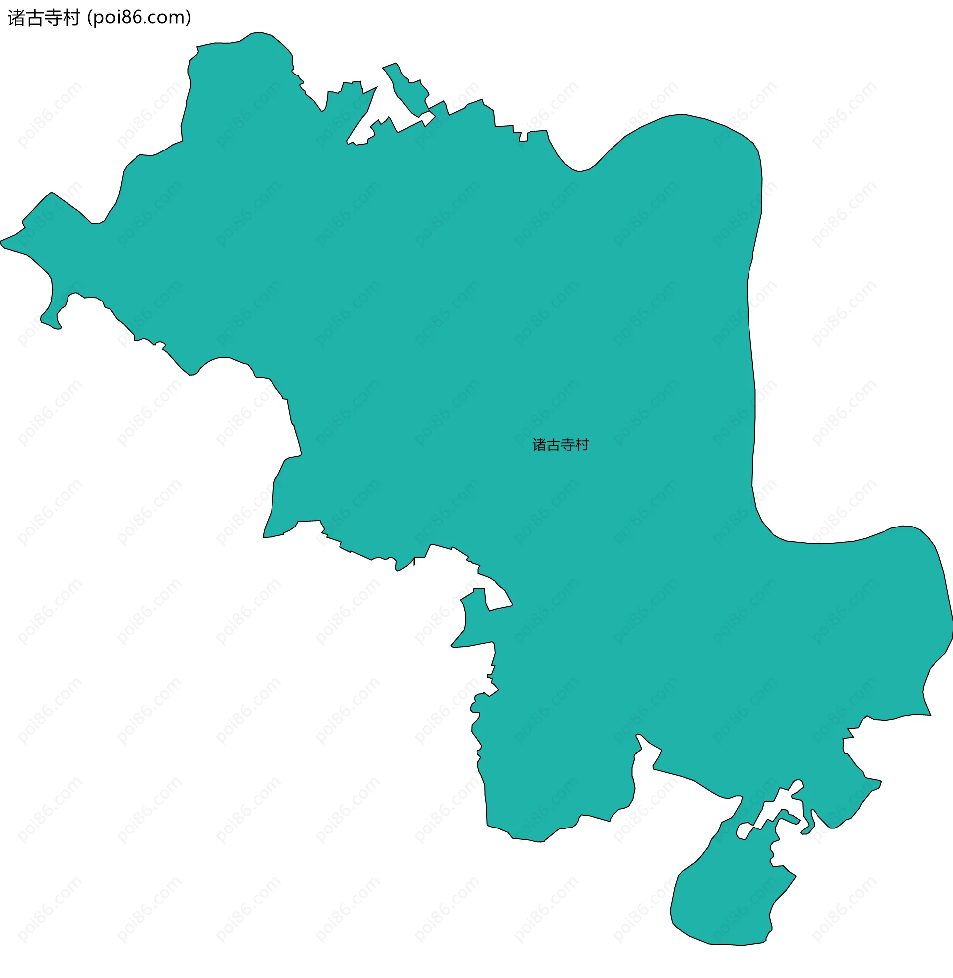 诸古寺村边界地图