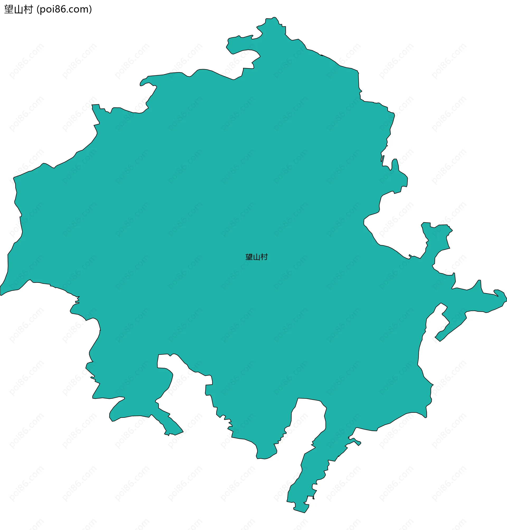 望山村边界地图