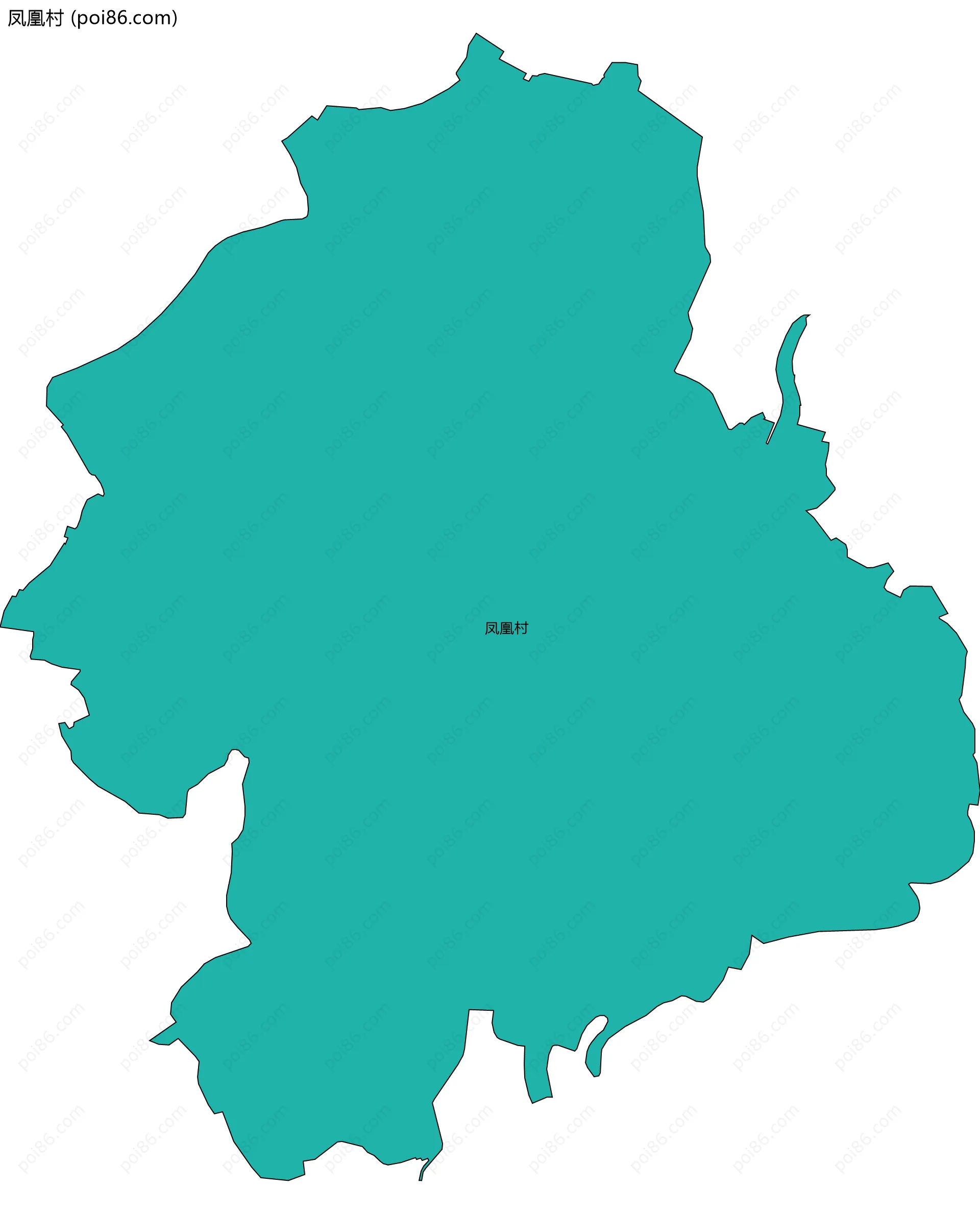 凤凰村边界地图