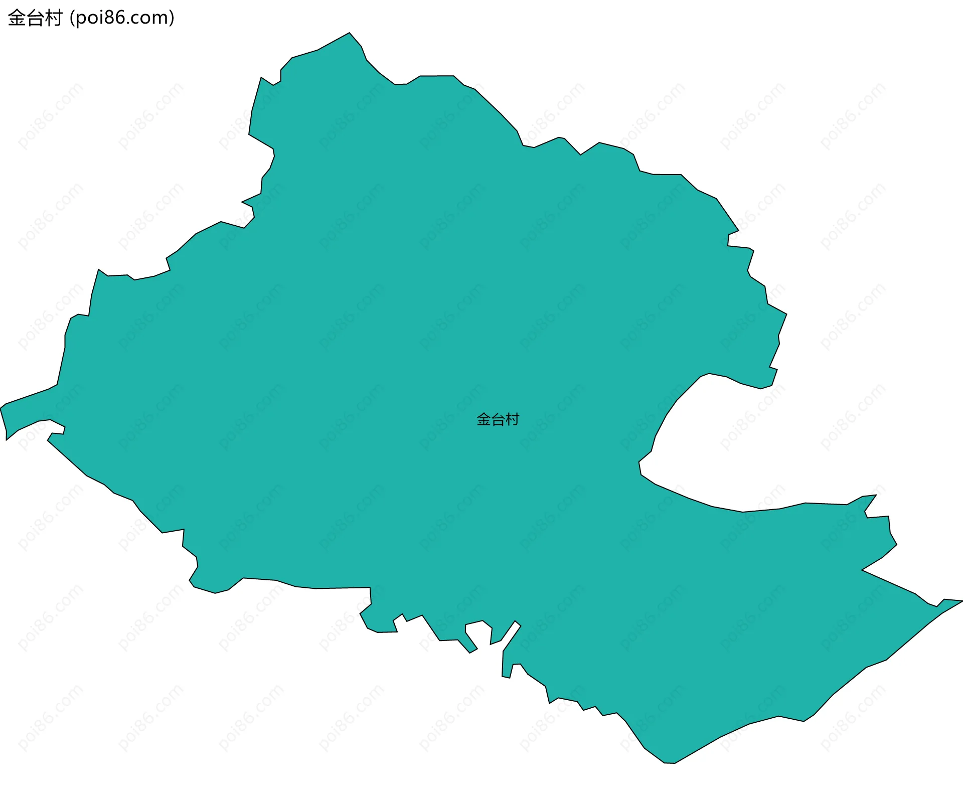金台村边界地图