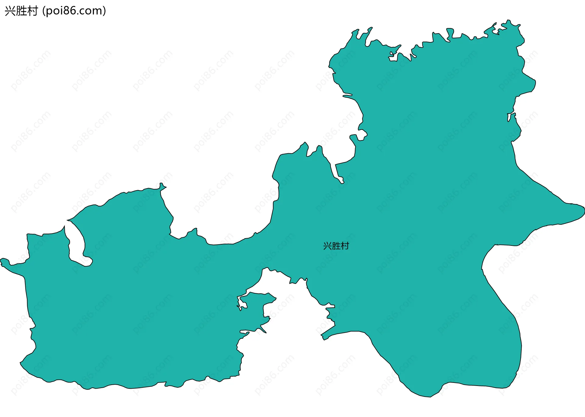 兴胜村边界地图