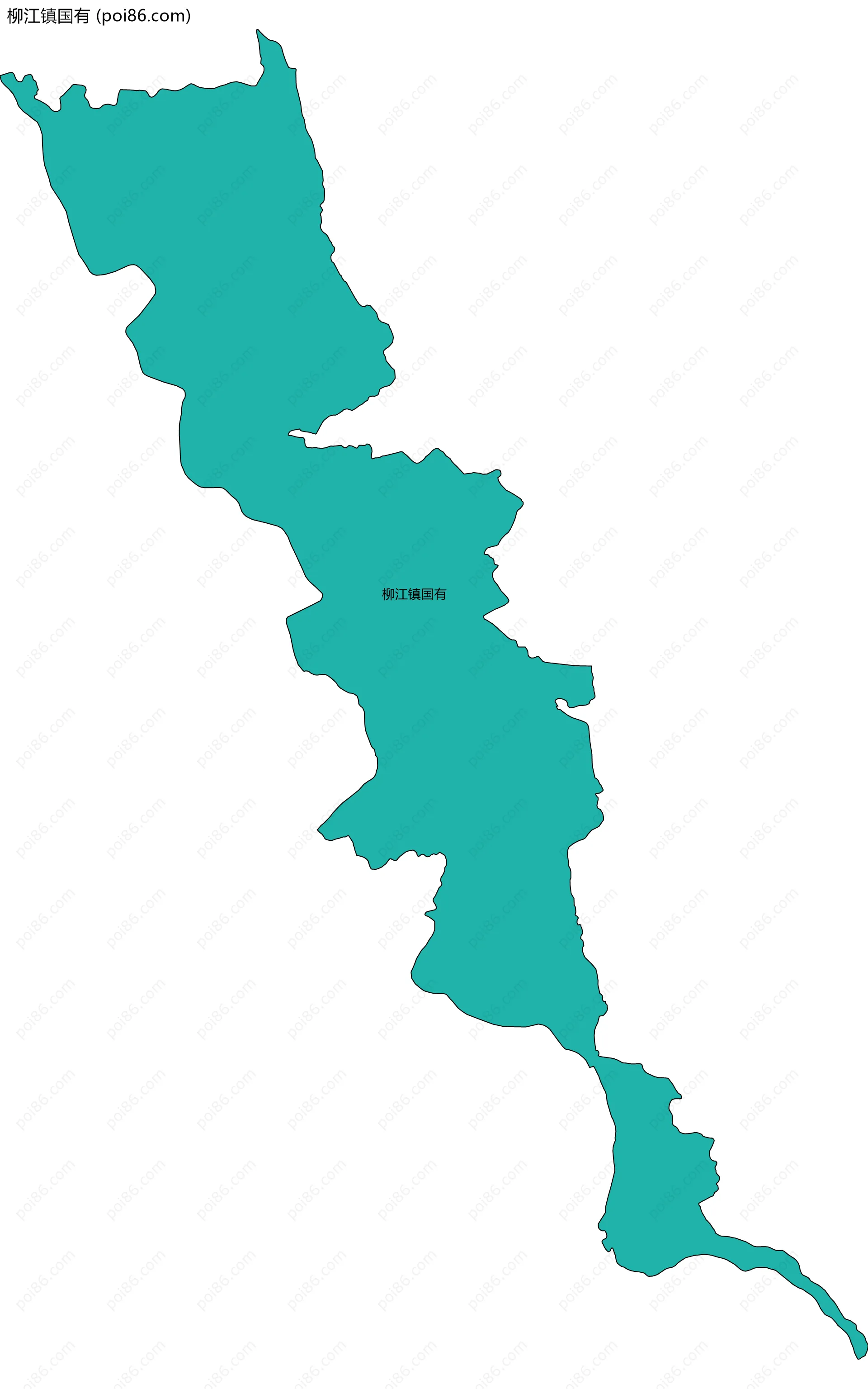 柳江镇国有边界地图