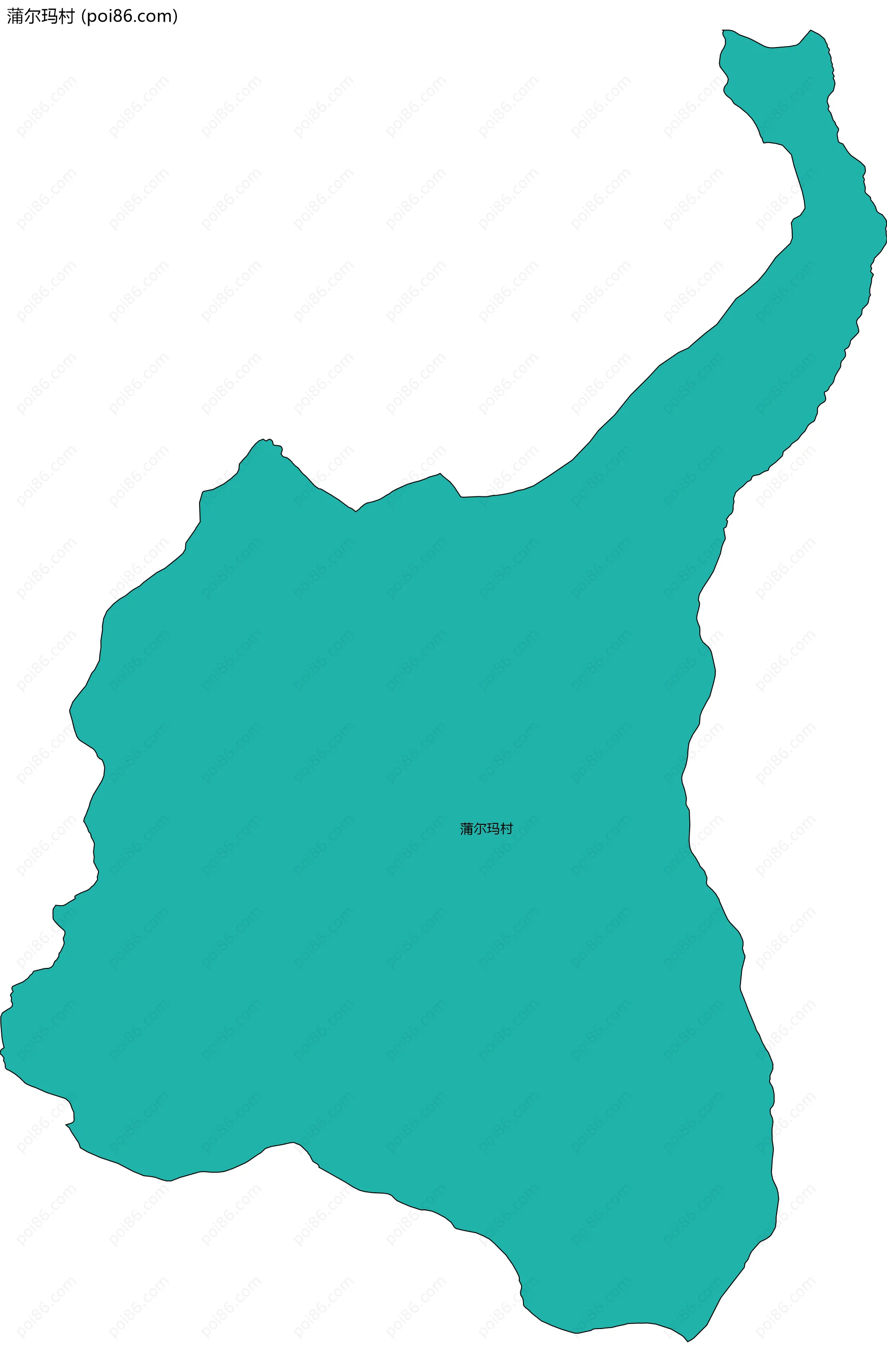 蒲尔玛村边界地图