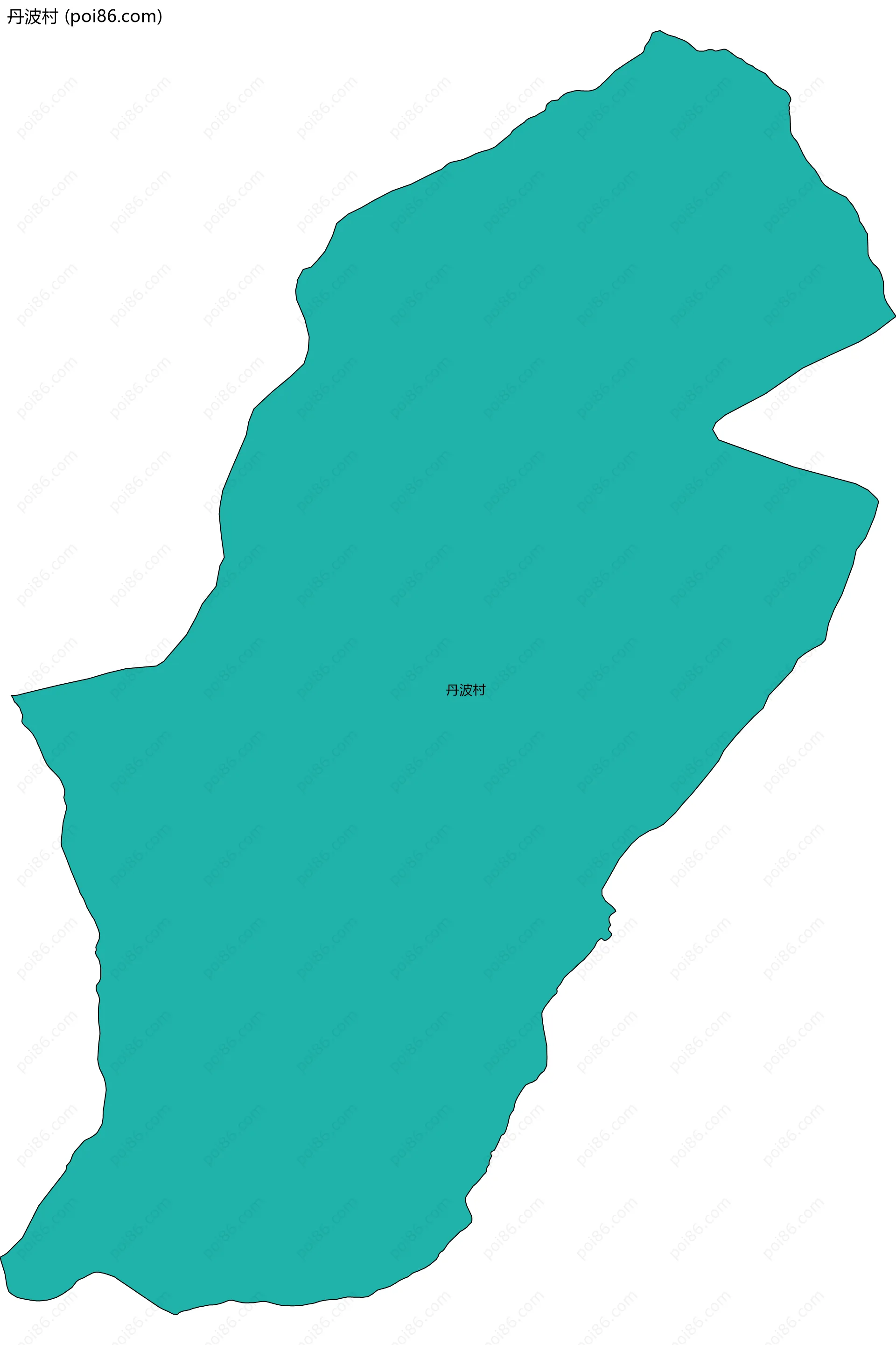 丹波村边界地图