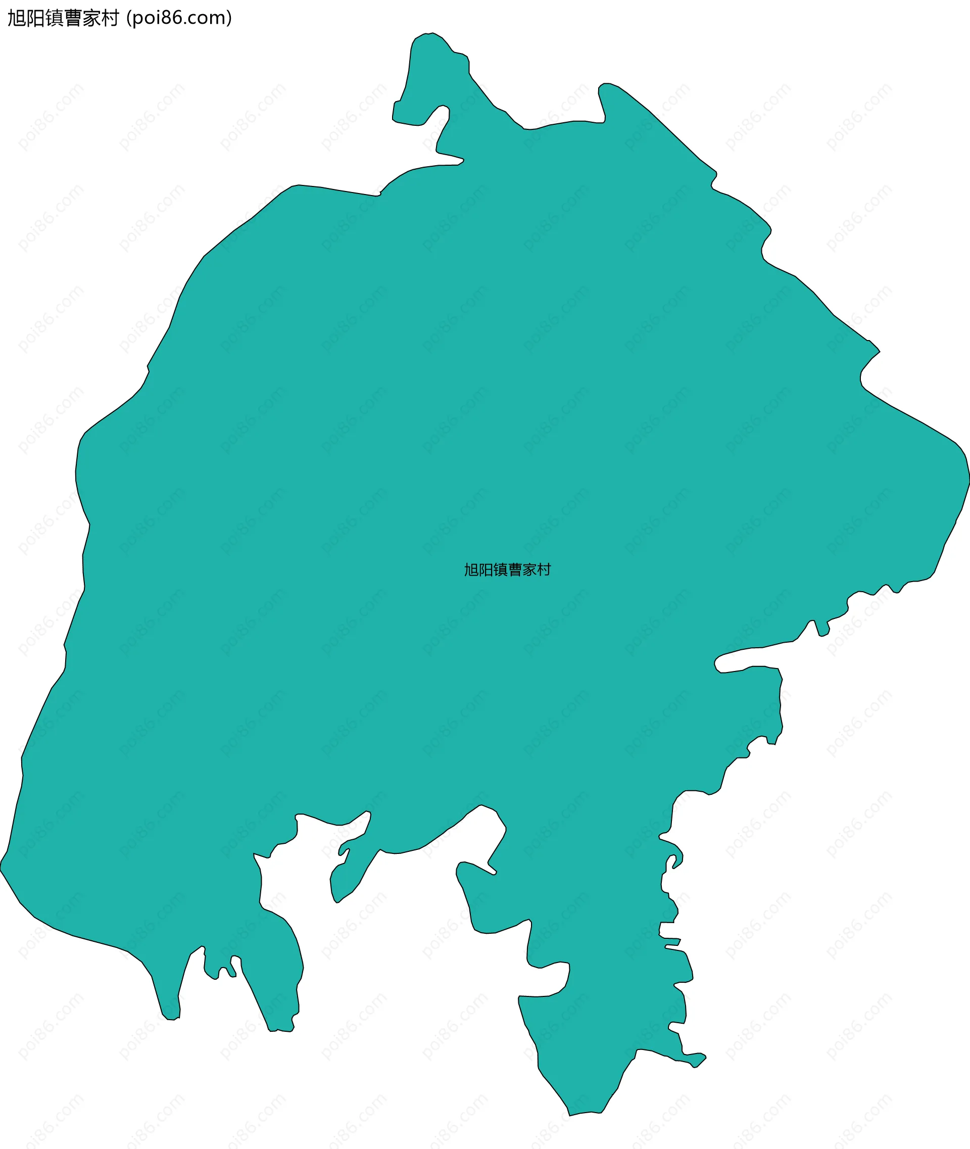 旭阳镇曹家村边界地图