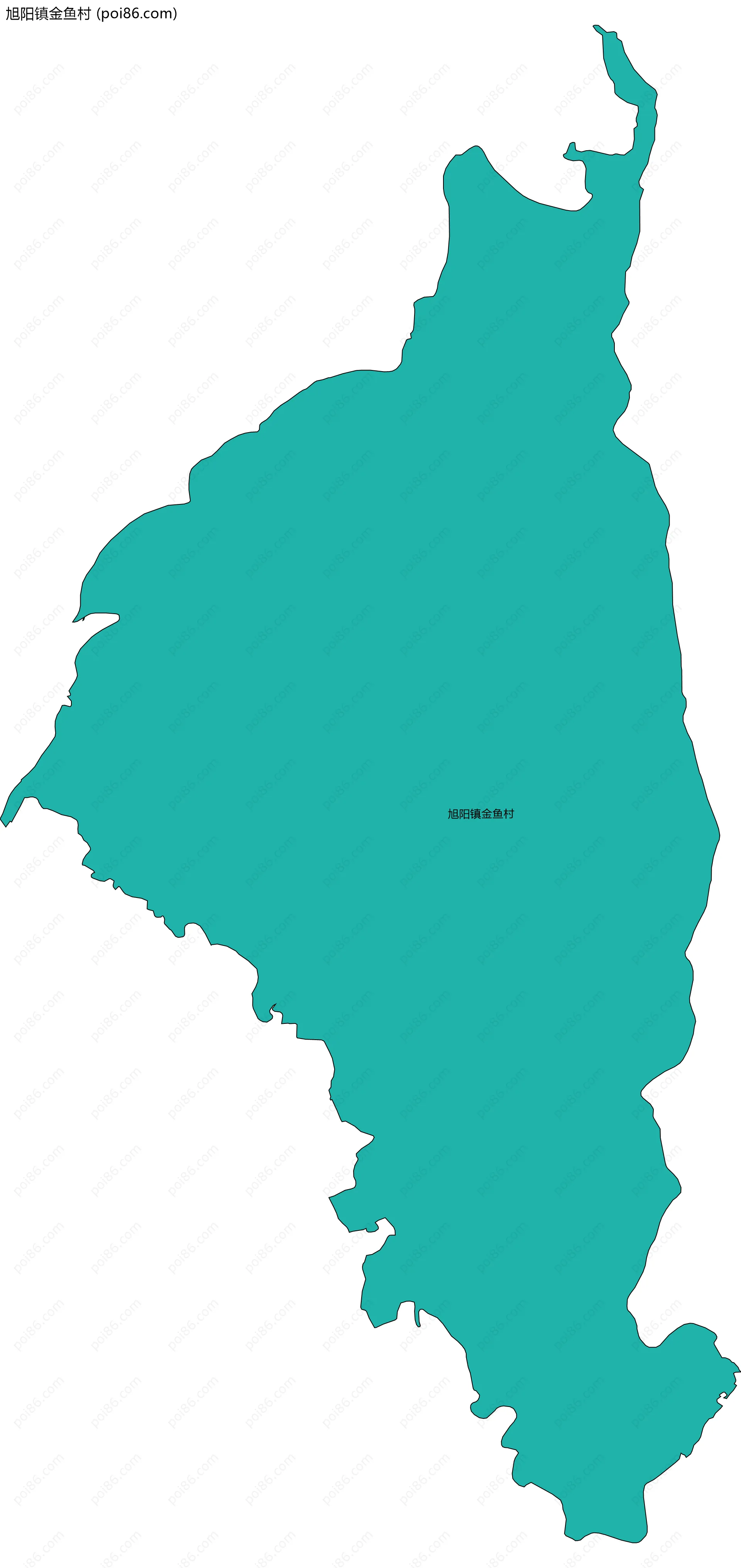 旭阳镇金鱼村边界地图