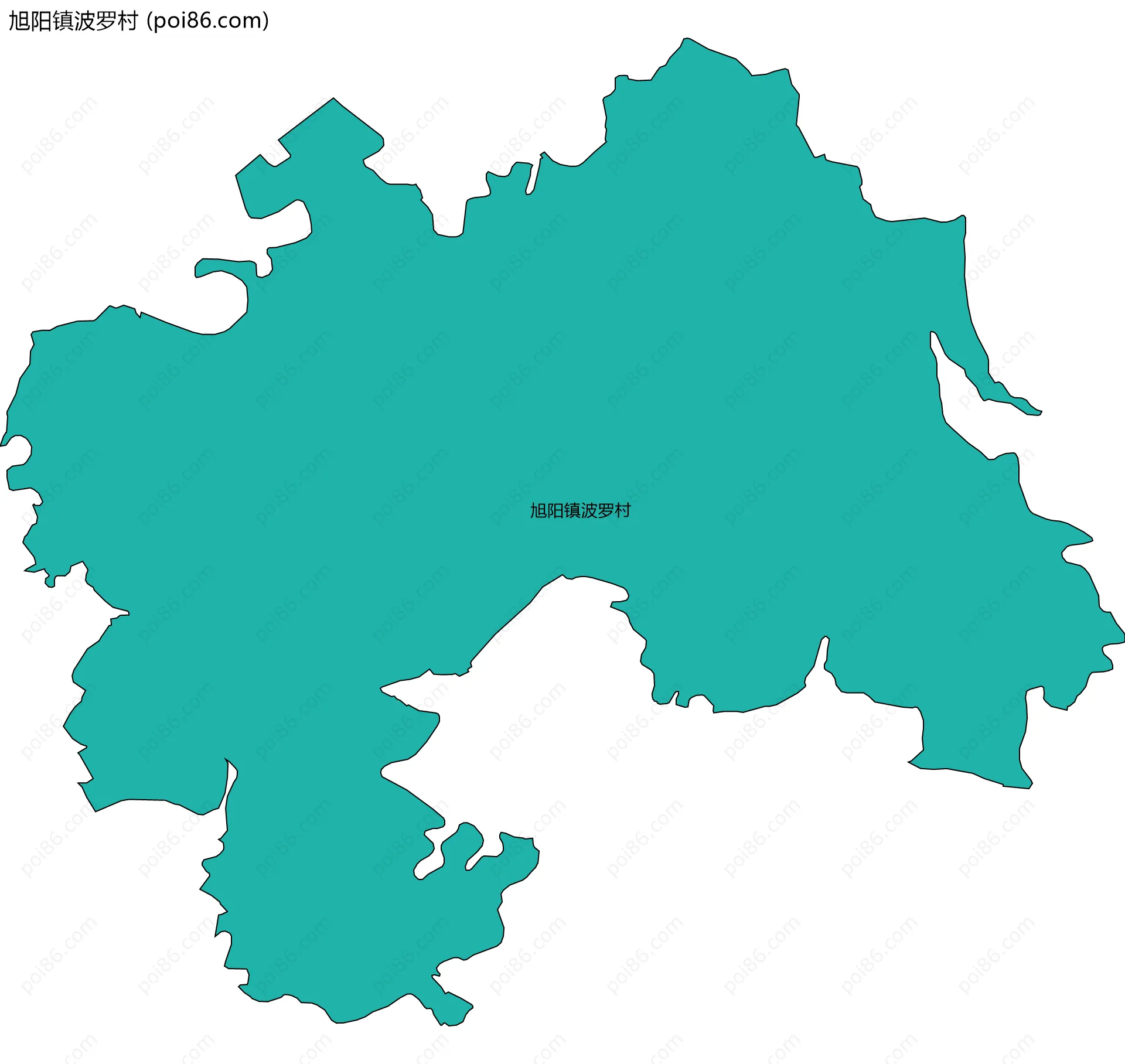 旭阳镇波罗村边界地图