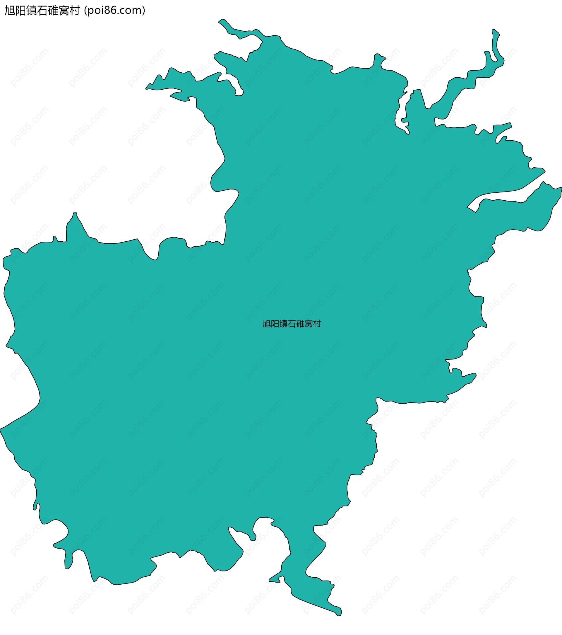 旭阳镇石碓窝村边界地图