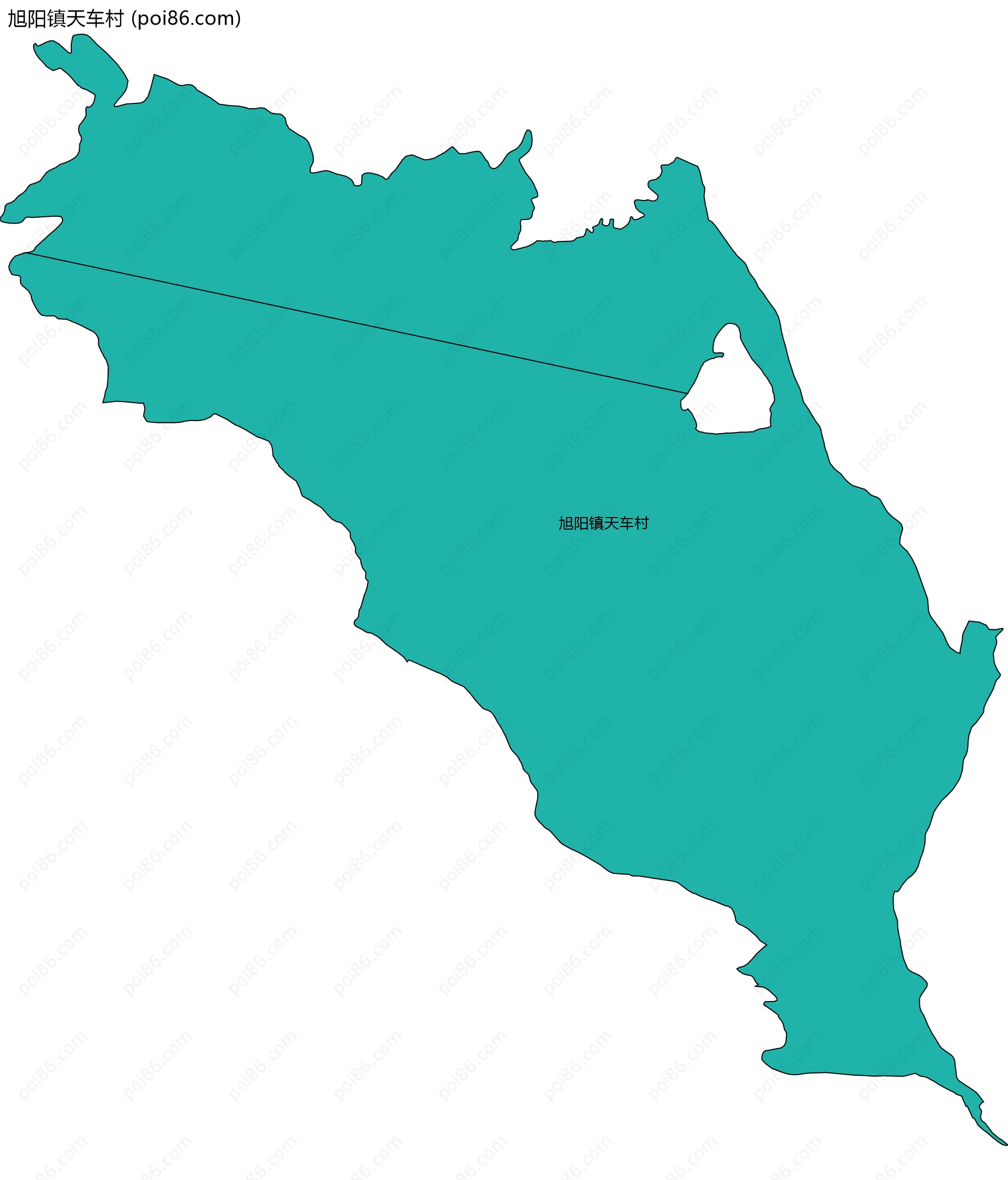 旭阳镇天车村边界地图