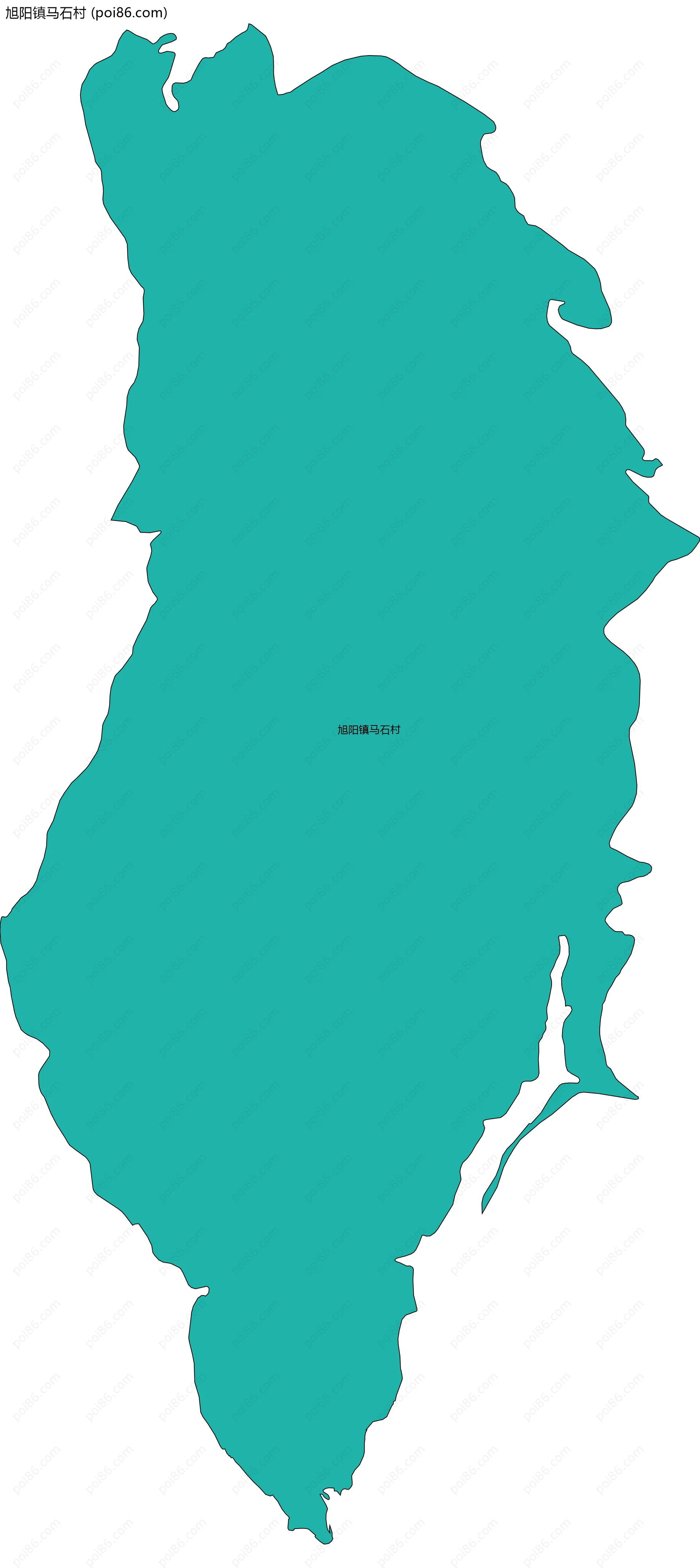 旭阳镇马石村边界地图