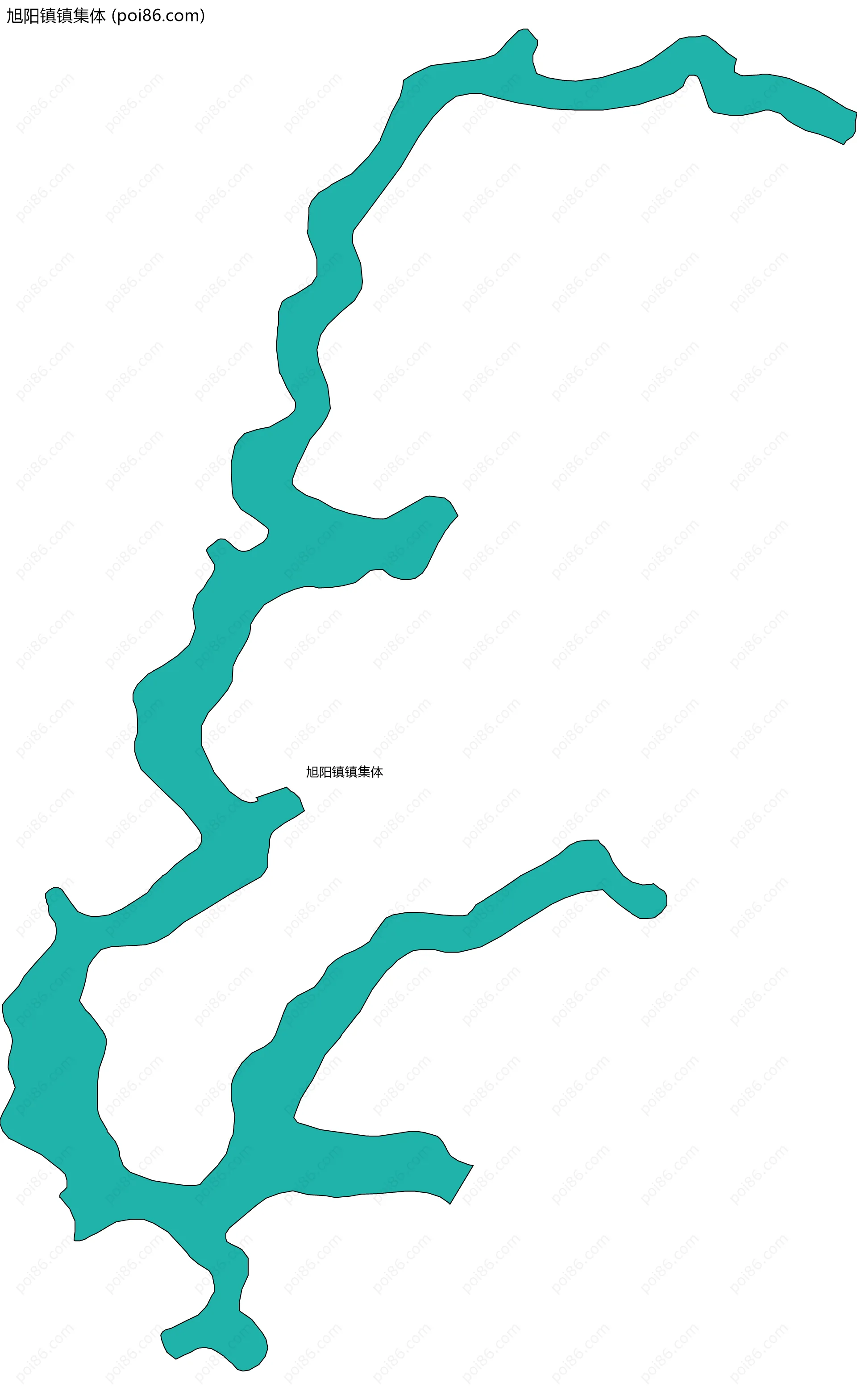 旭阳镇镇集体边界地图