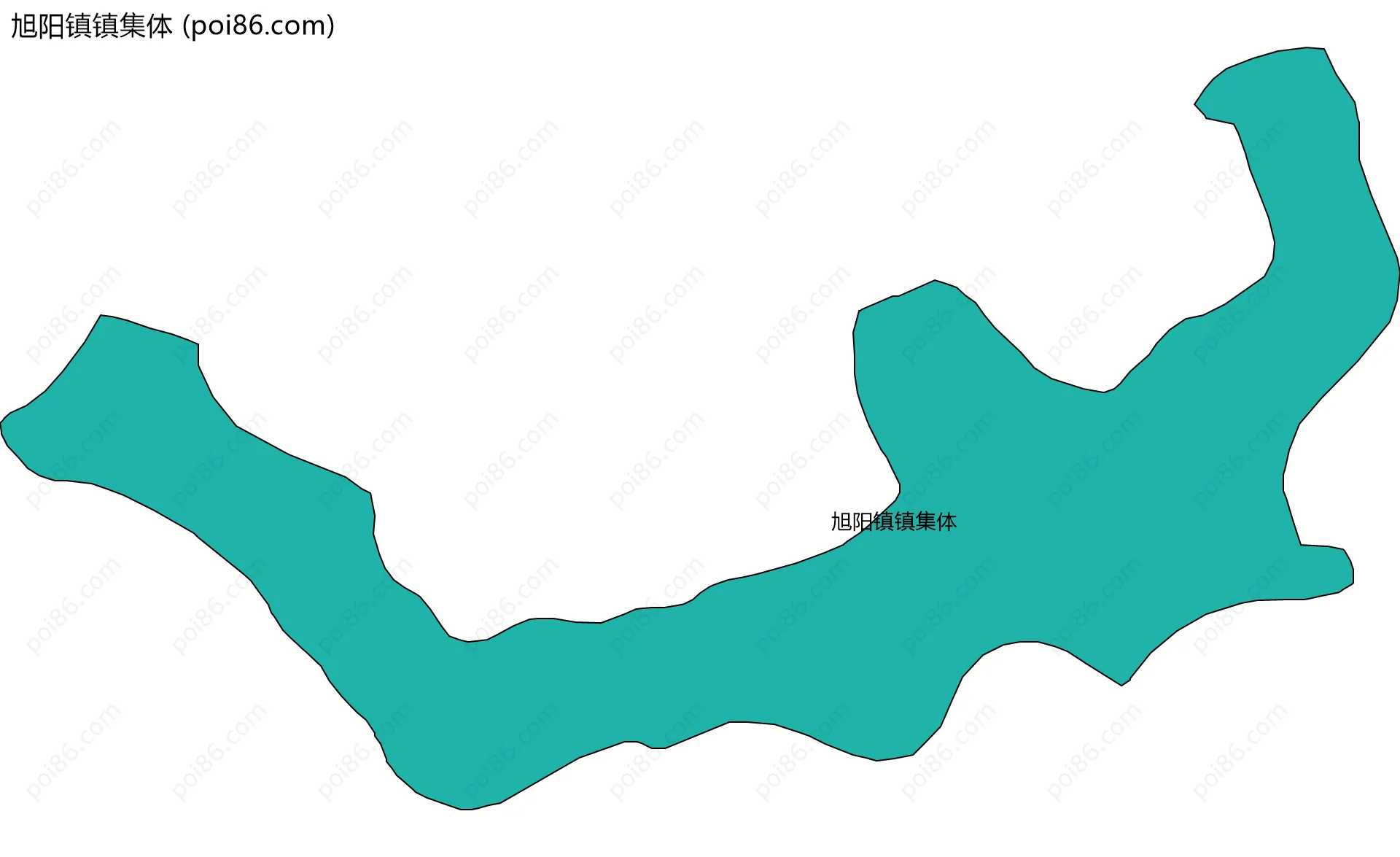 旭阳镇镇集体边界地图