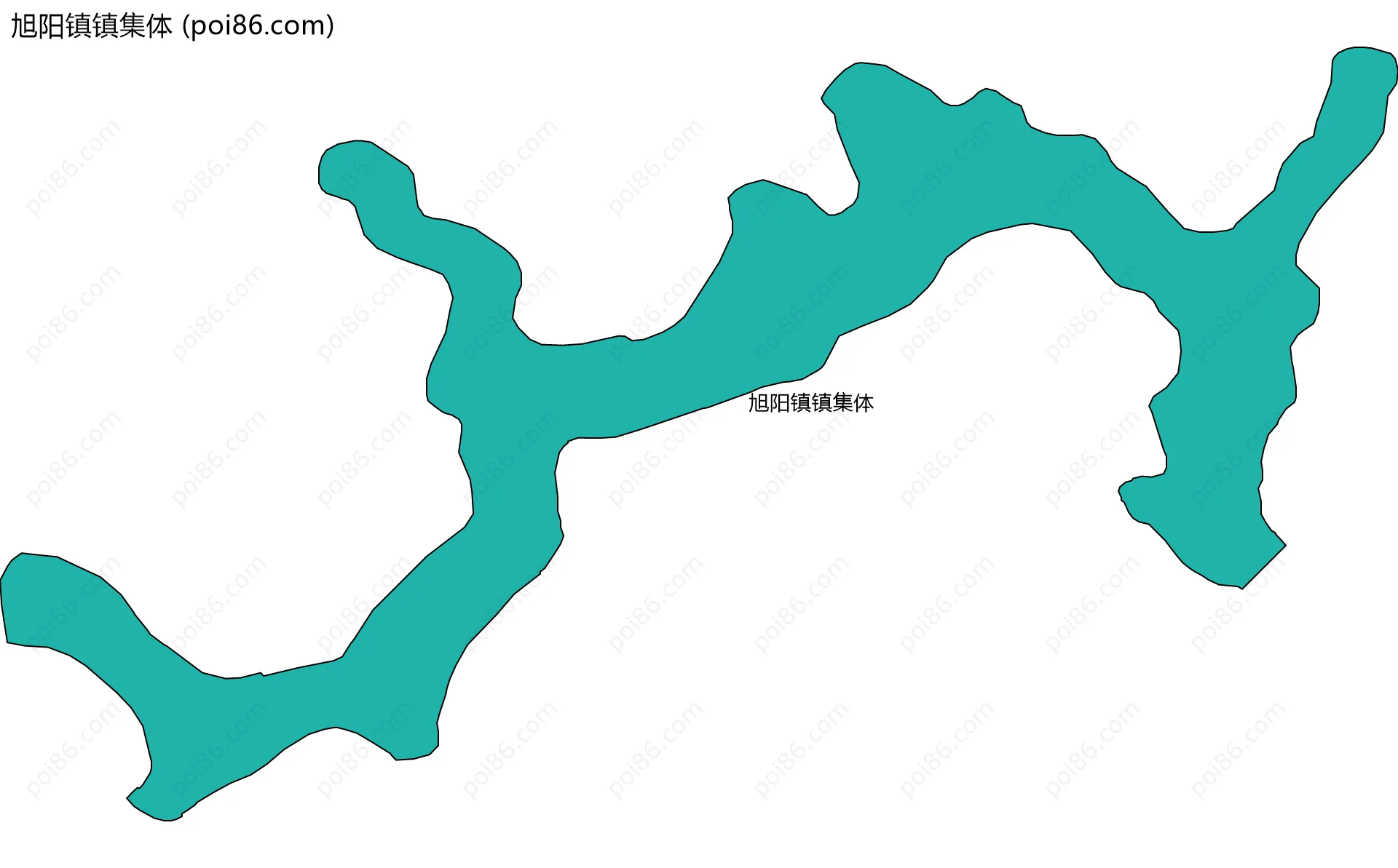 旭阳镇镇集体边界地图