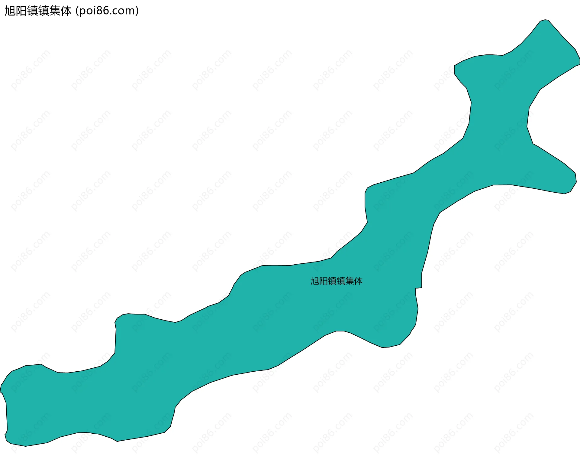 旭阳镇镇集体边界地图
