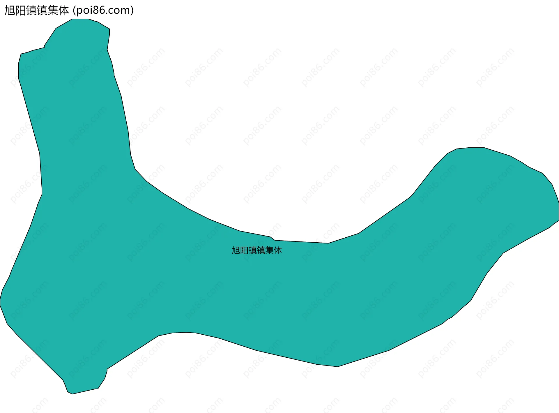 旭阳镇镇集体边界地图