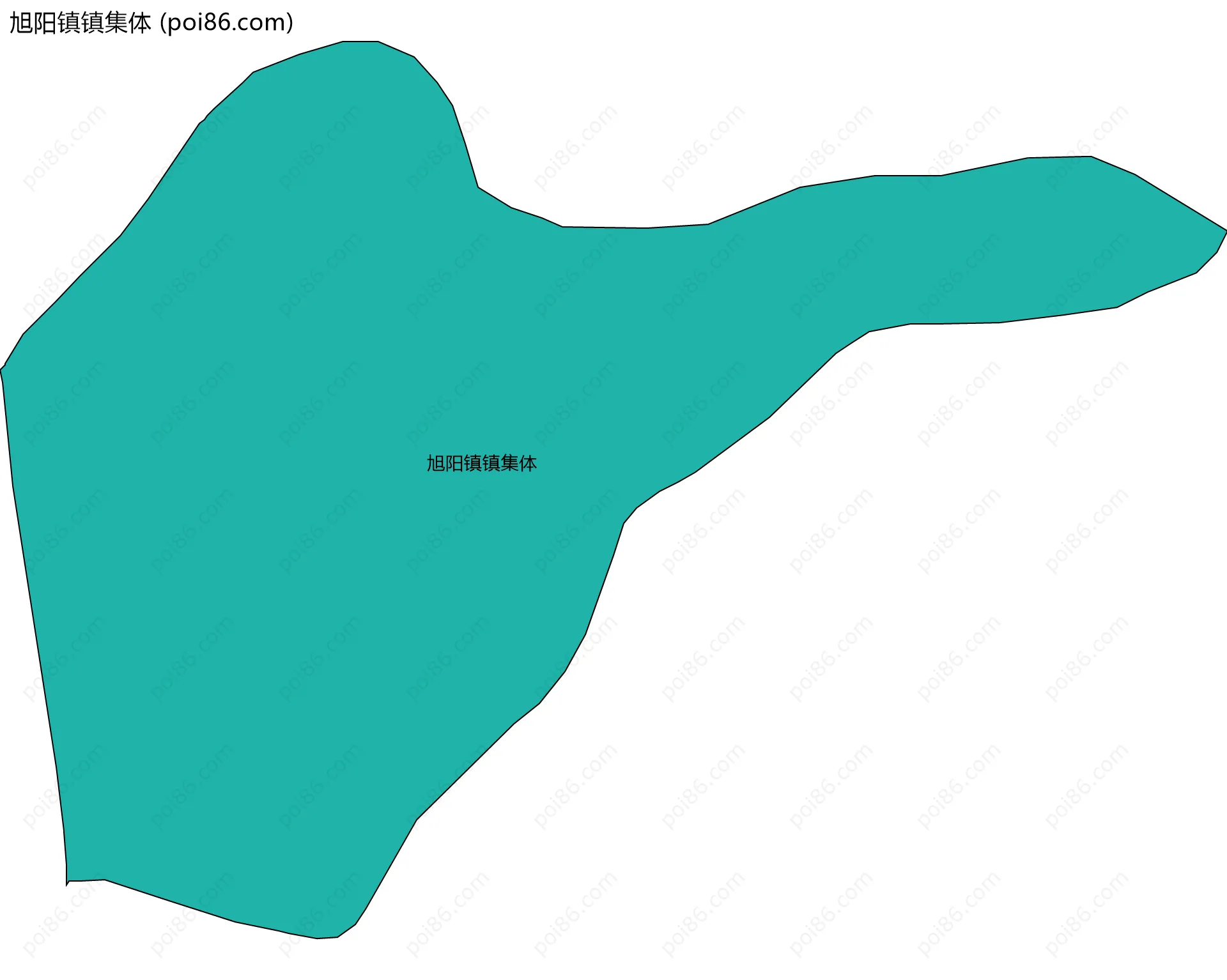 旭阳镇镇集体边界地图