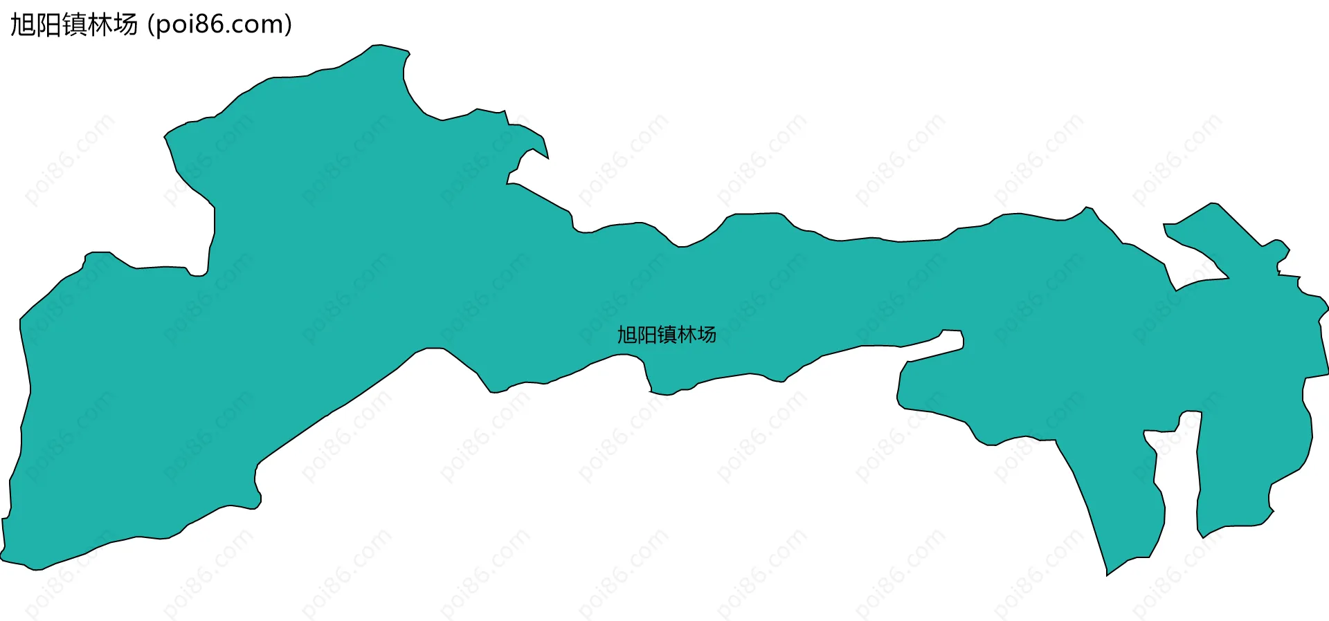 旭阳镇林场边界地图